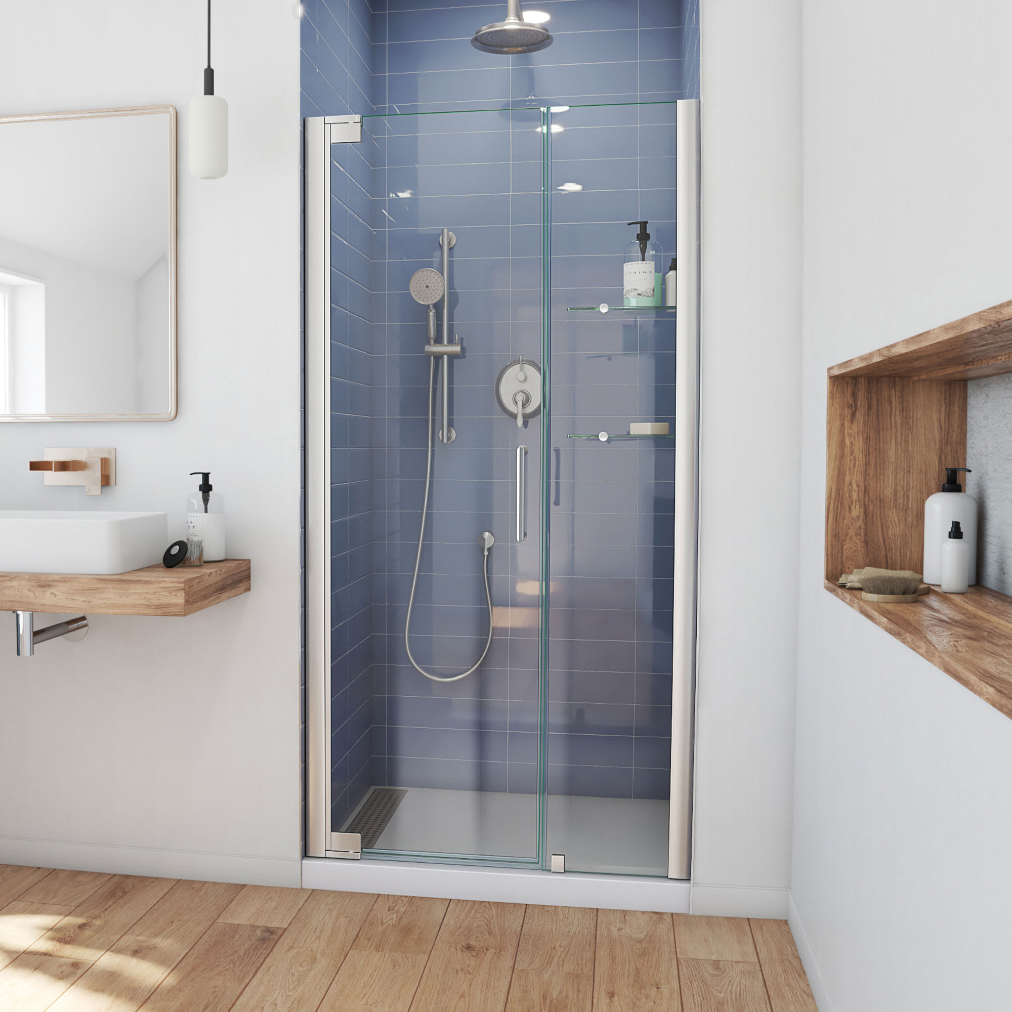 DreamLine Elegance 46 - 48 inch W x 72 inch H Frameless Pivot