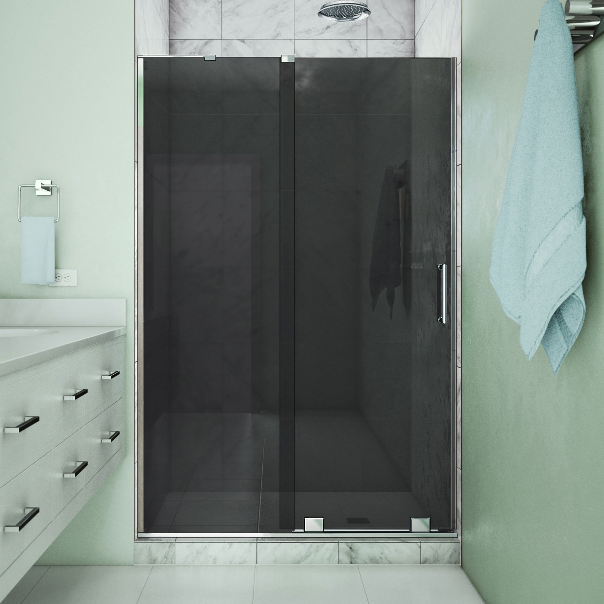 DreamLine Mirage-X 44 - 48 inch W x 72 inch H Frameless Sliding