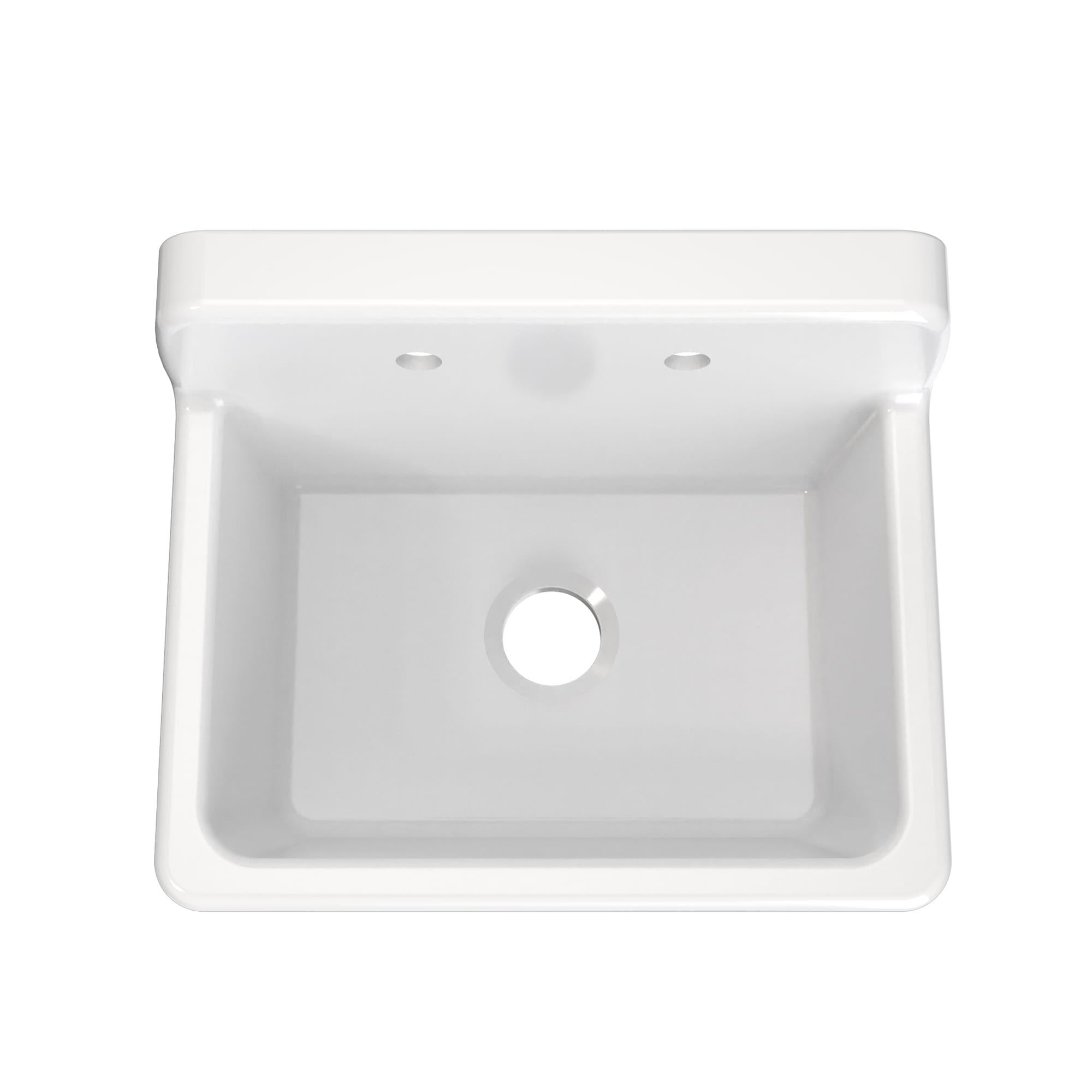 Water service エコフレンドリー ホワイト Sapphire 24 inch W x 19 inch H Porcelain Utility Sink, White