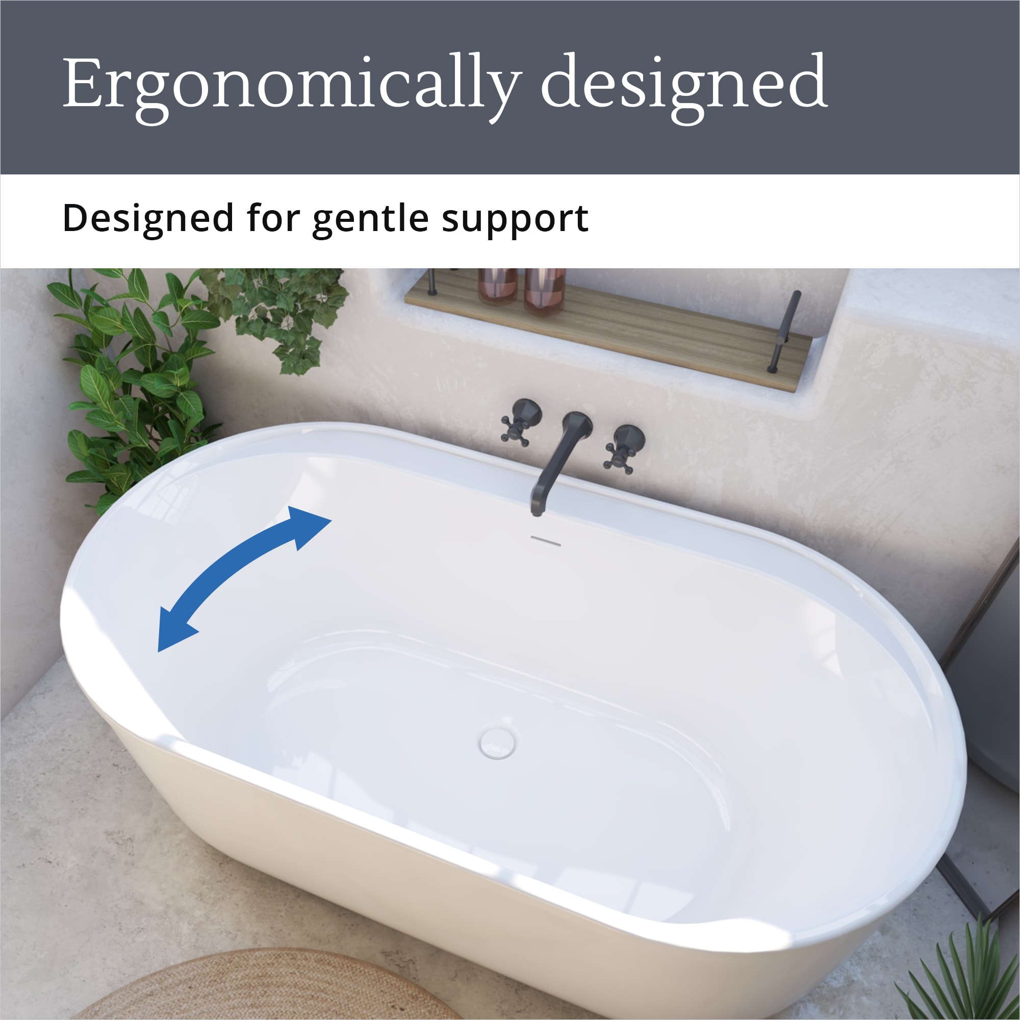DreamLine Encore 60 1/4 inch L x 32 1/4 inch W x 23 1/8 inch H