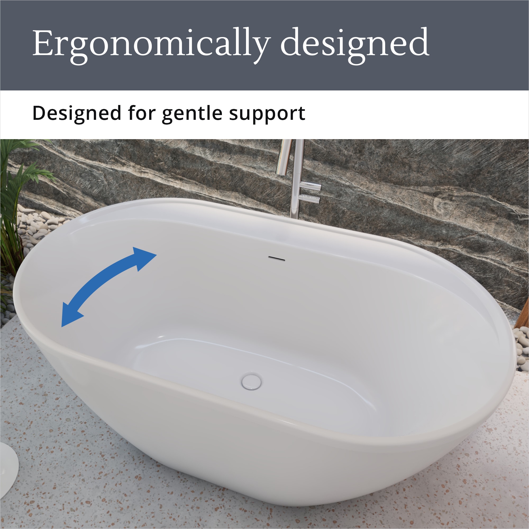 DreamLine Essence 60 1/4 inch L x 34 1/4 inch W x 23 5/8 inch H