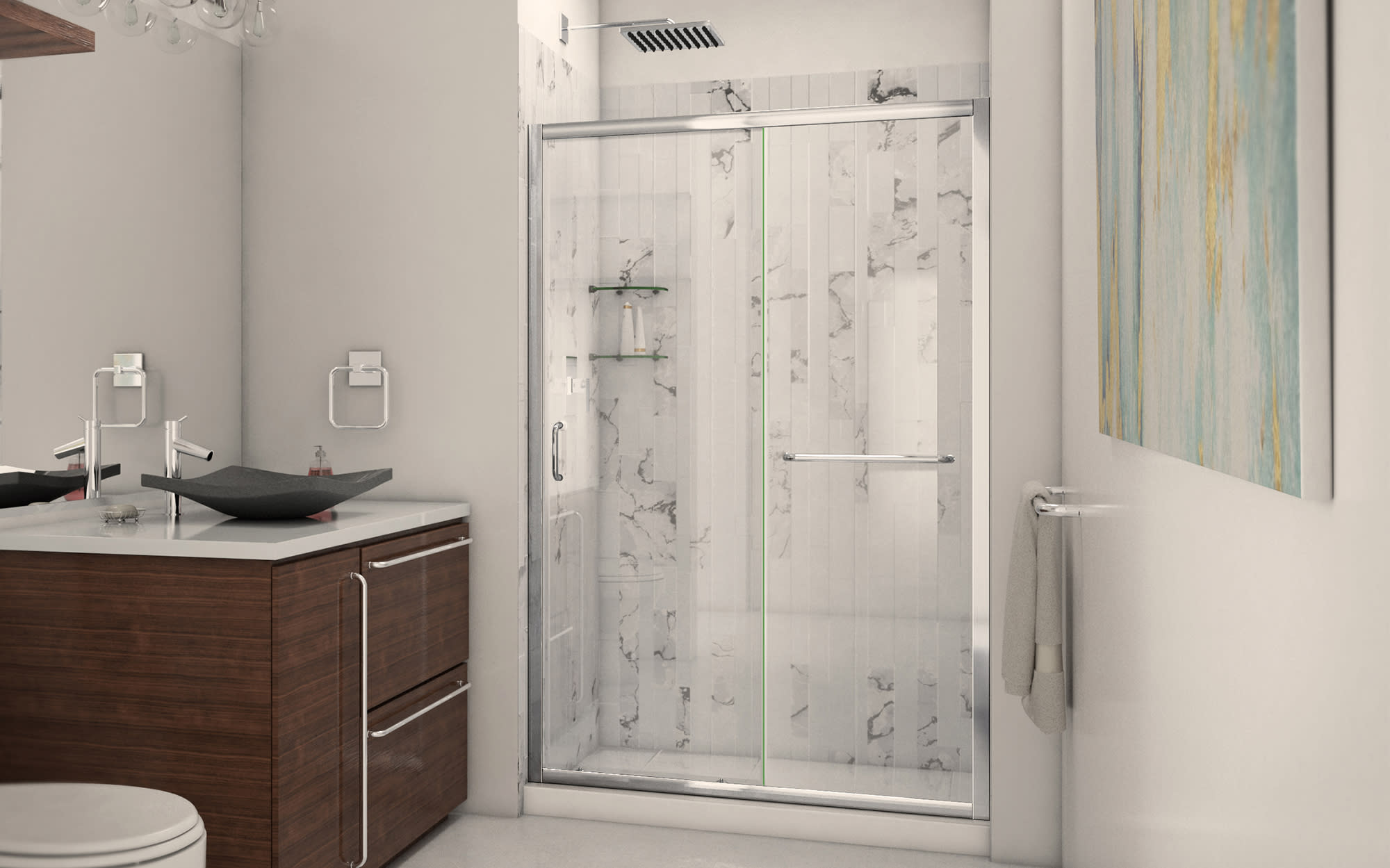 Infinity-Z Sliding Shower Doors | DreamLine