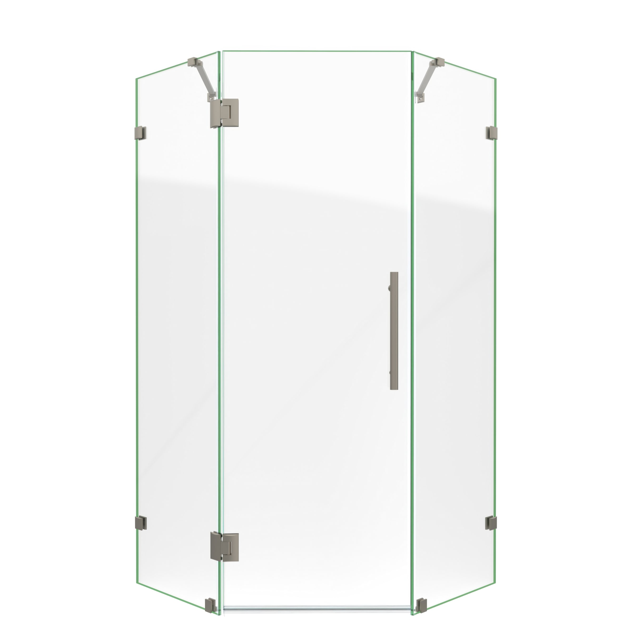 allian のprism invisible 158cm DreamLine Prism Lux 36 5/16 inch x 72 inch Frameless Neo-Angle