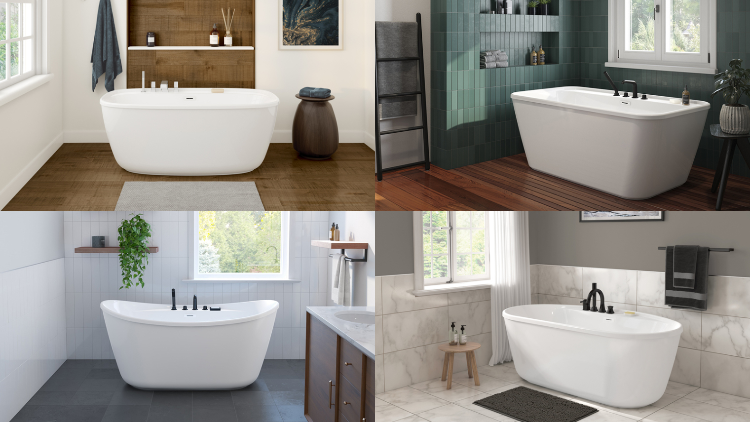 MAAX Bathtub Collage