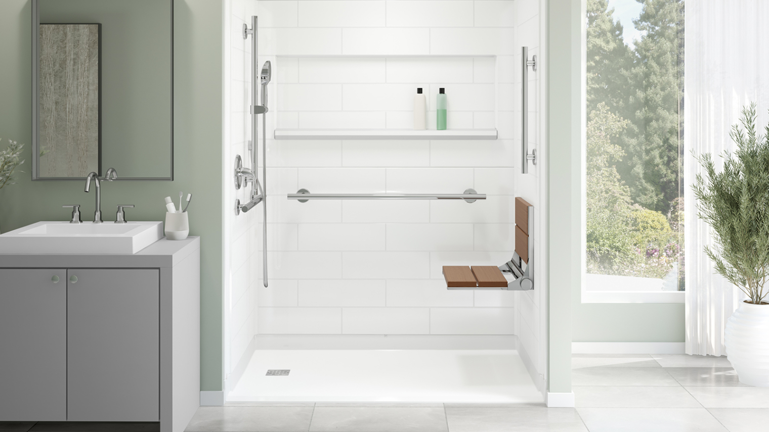 Home, Accessible Showers, Shower Pans