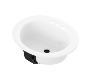 17 x 20 Oval Bone Plastic Sink for Mobile Home Manufactured Housing