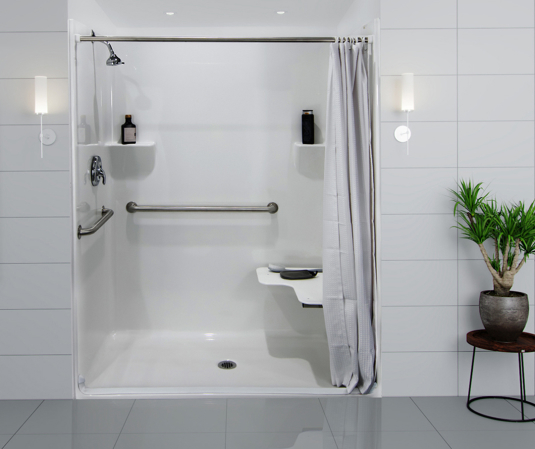 Barrier Free Low Threshold And Ada Showers Laurel Mountain Bath