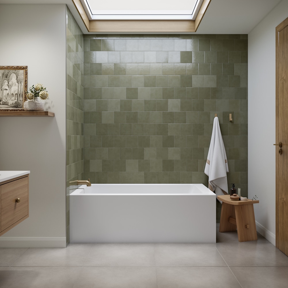 Clermont 3260 IFS AFR Acrylic Left Corner Left-Hand Drain Bathtub