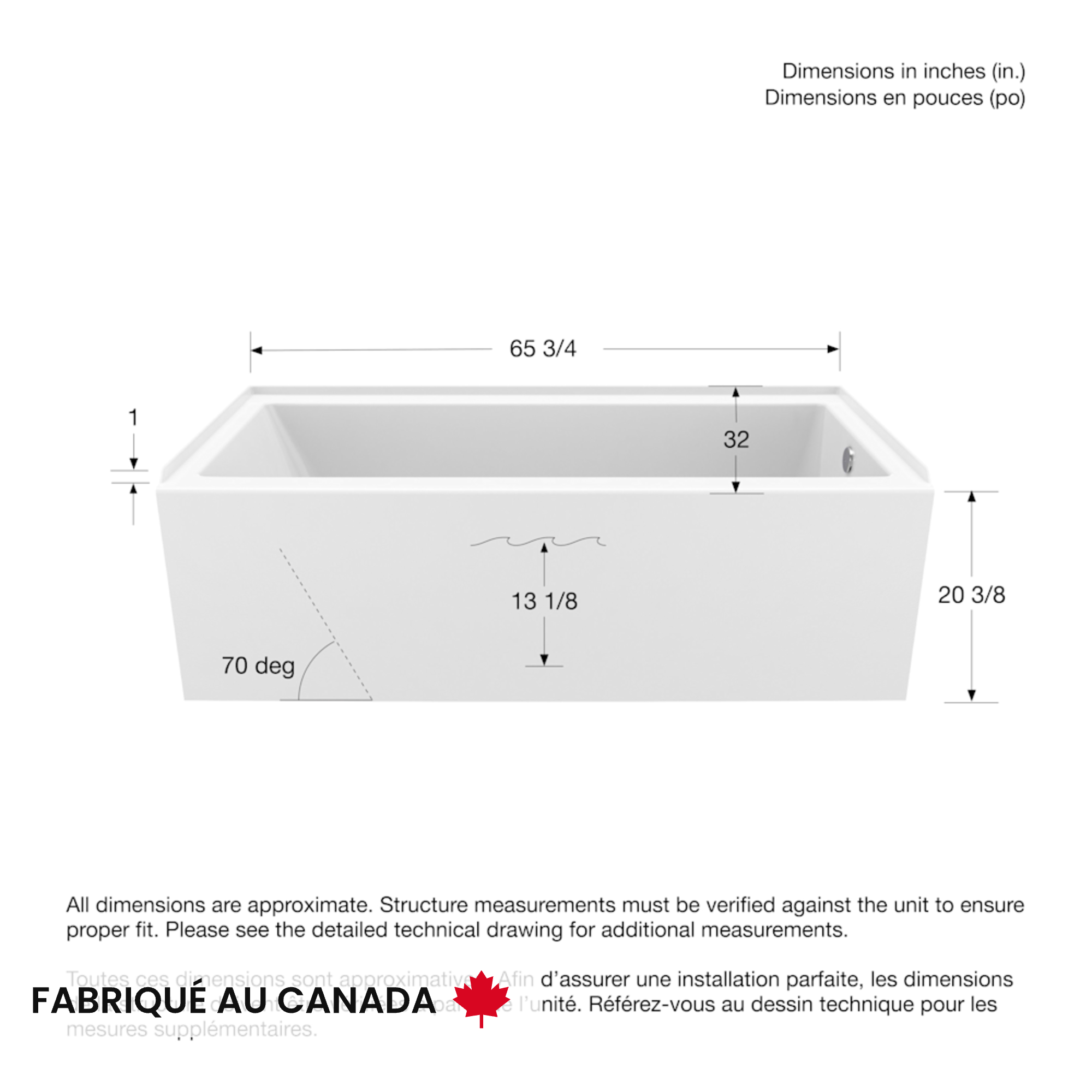 MAAX-RUBIX-6632-AFR-IFS-RH-WHT-DIM