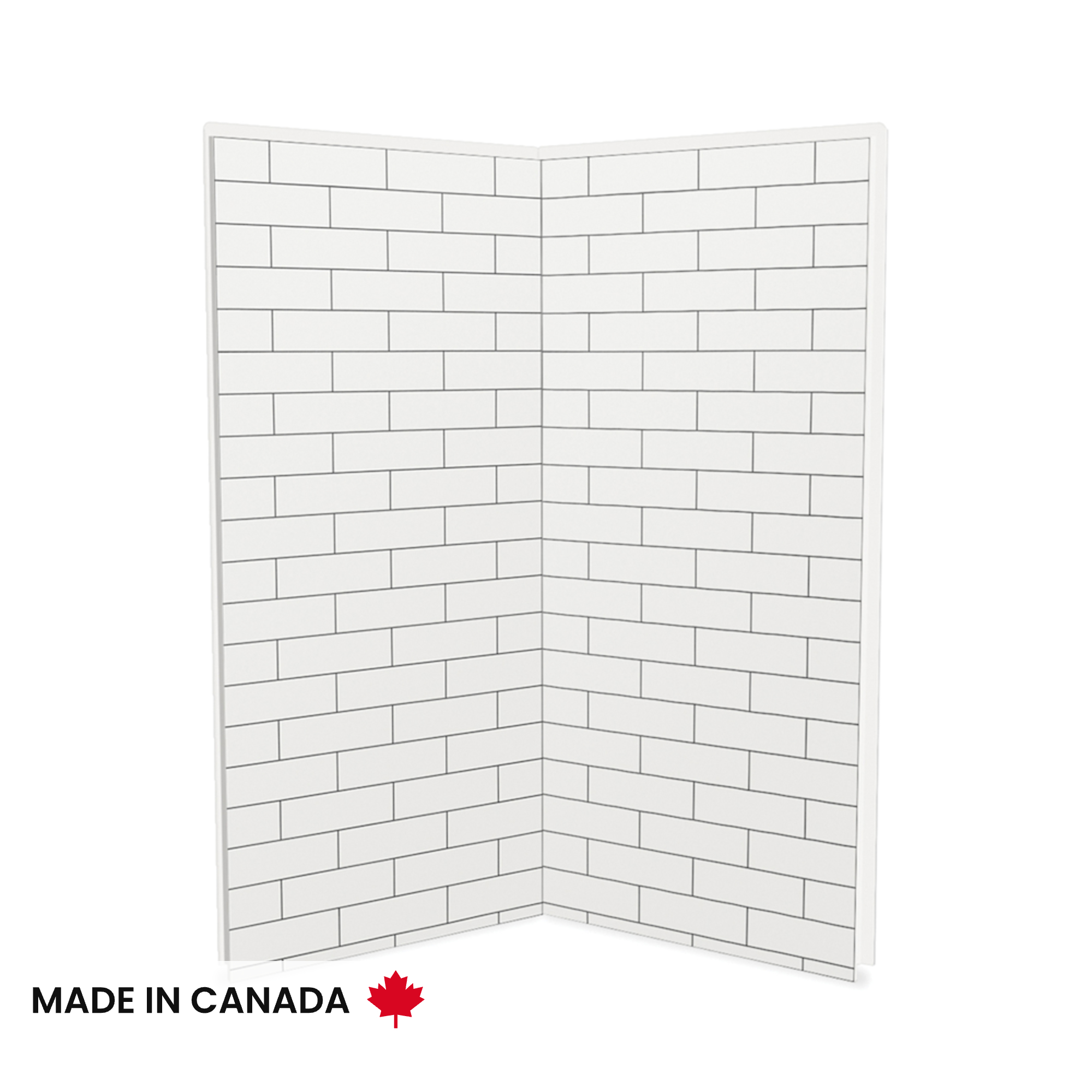 H&o wingtop25, Bridgingtable25セットbrunt Utile 3636 Composite Direct-to-Stud Two-Piece Corner Shower Wall