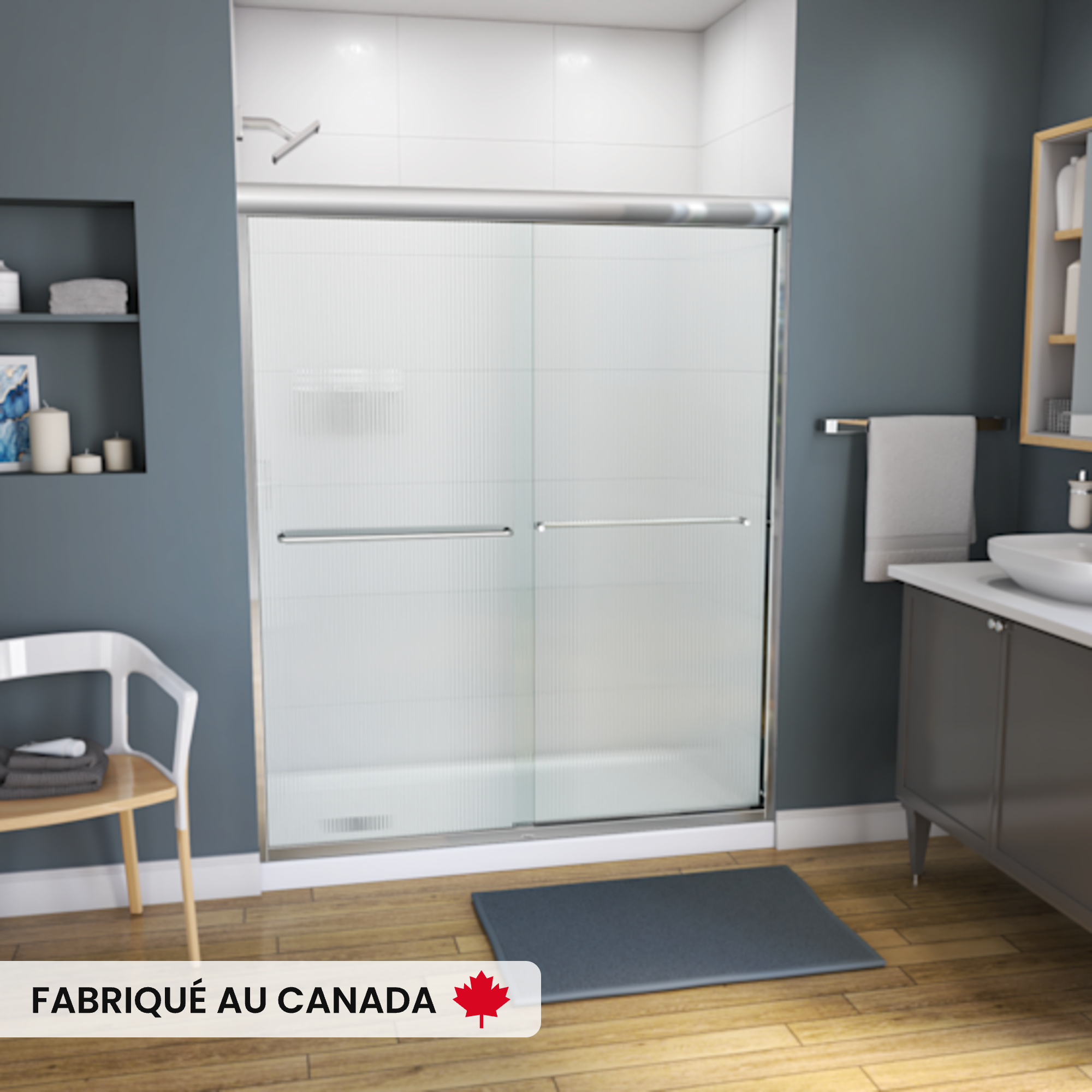 MAAX-KAMELEON-59W-SHOWER-DOOR-RS739-FLUTED-CH
