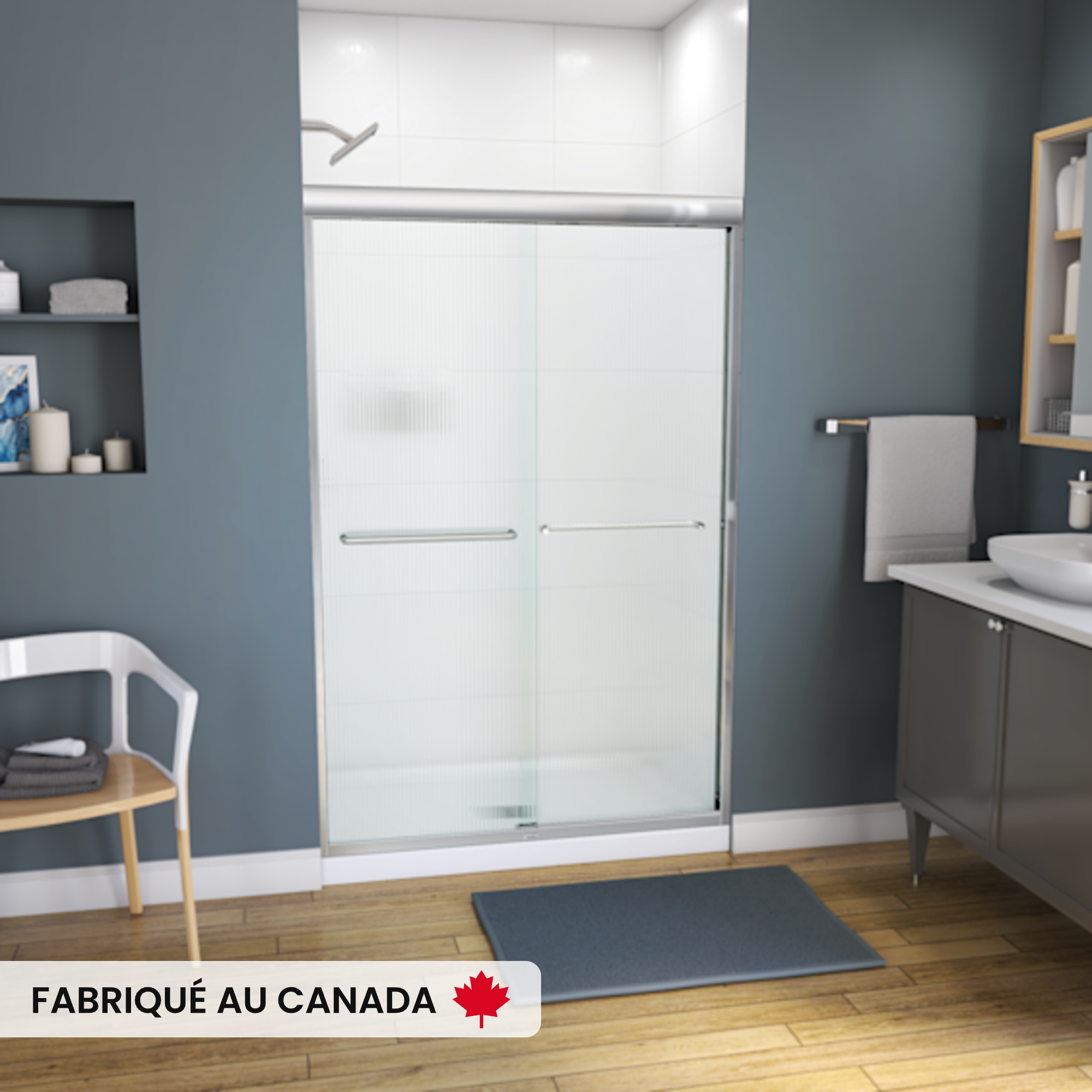 MAAX-KAMELEON-47W-SHOWER-DOOR-RS739-FLUTED-CH
