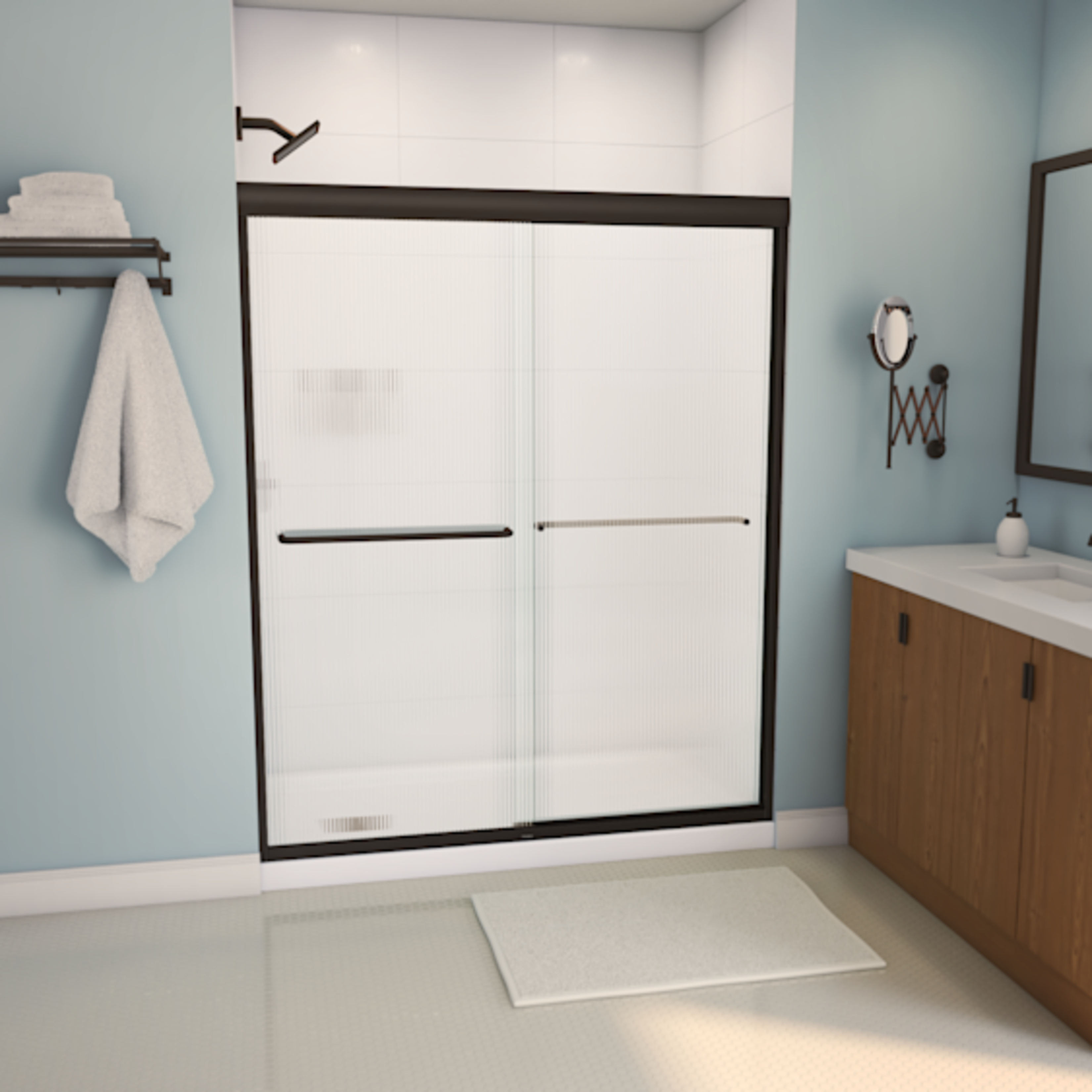 MAAX-AURA-59W-SHOWER-DOOR-RS738-FLUTED-DB