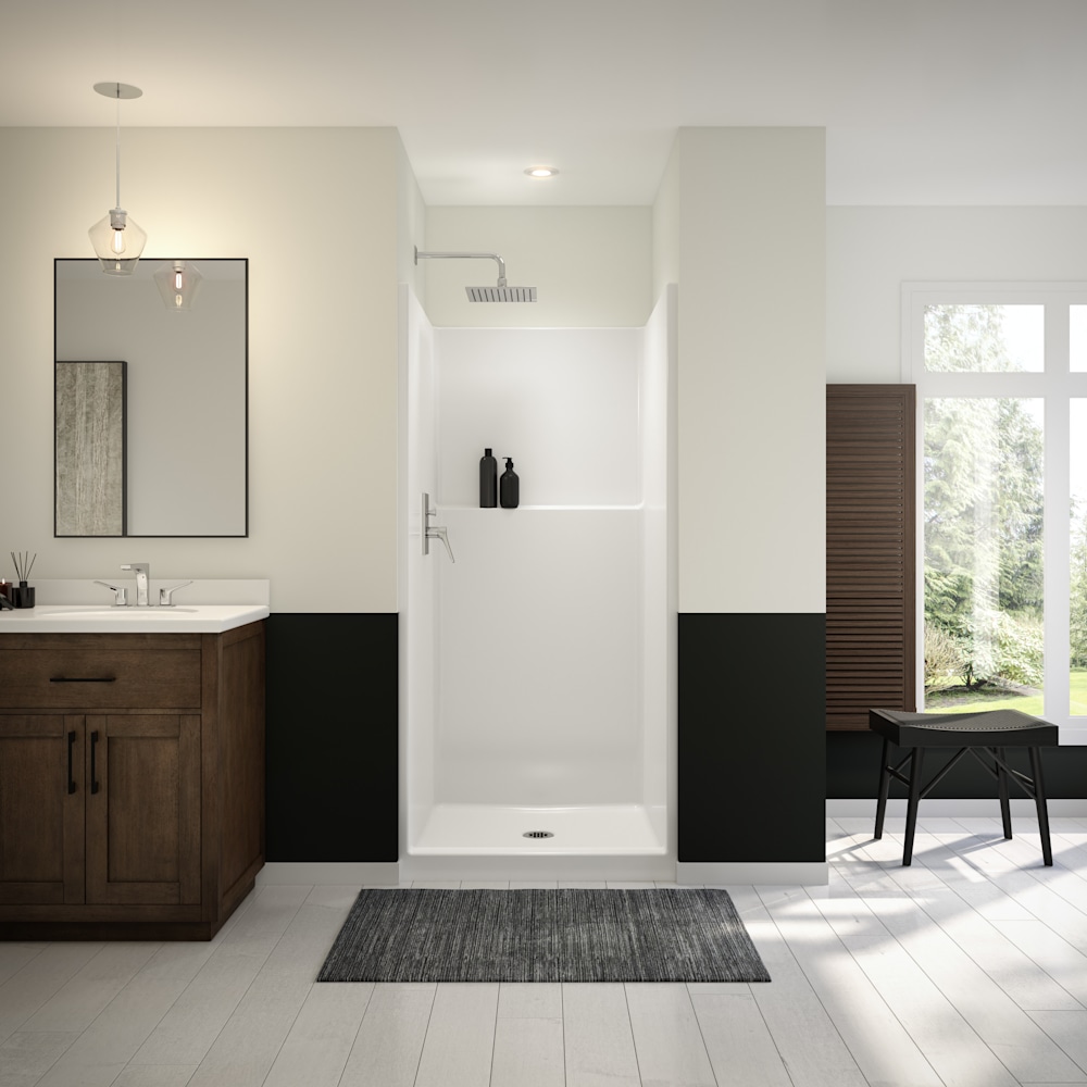Icon SH3636X AFR AcrylX™ Alcove Center Drain One-Piece Shower in