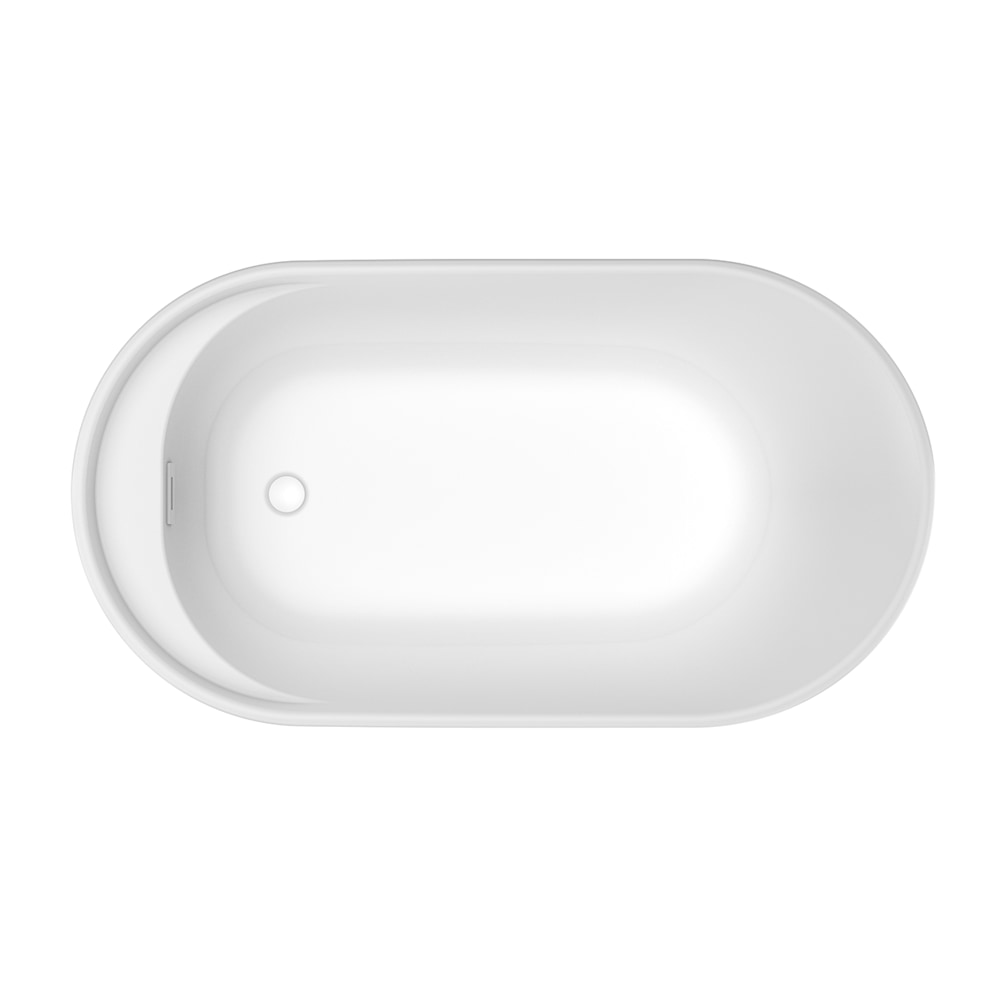 maa❗️ Finlay 58 x 32 AcrylX Freestanding End Drain Bathtub in White with