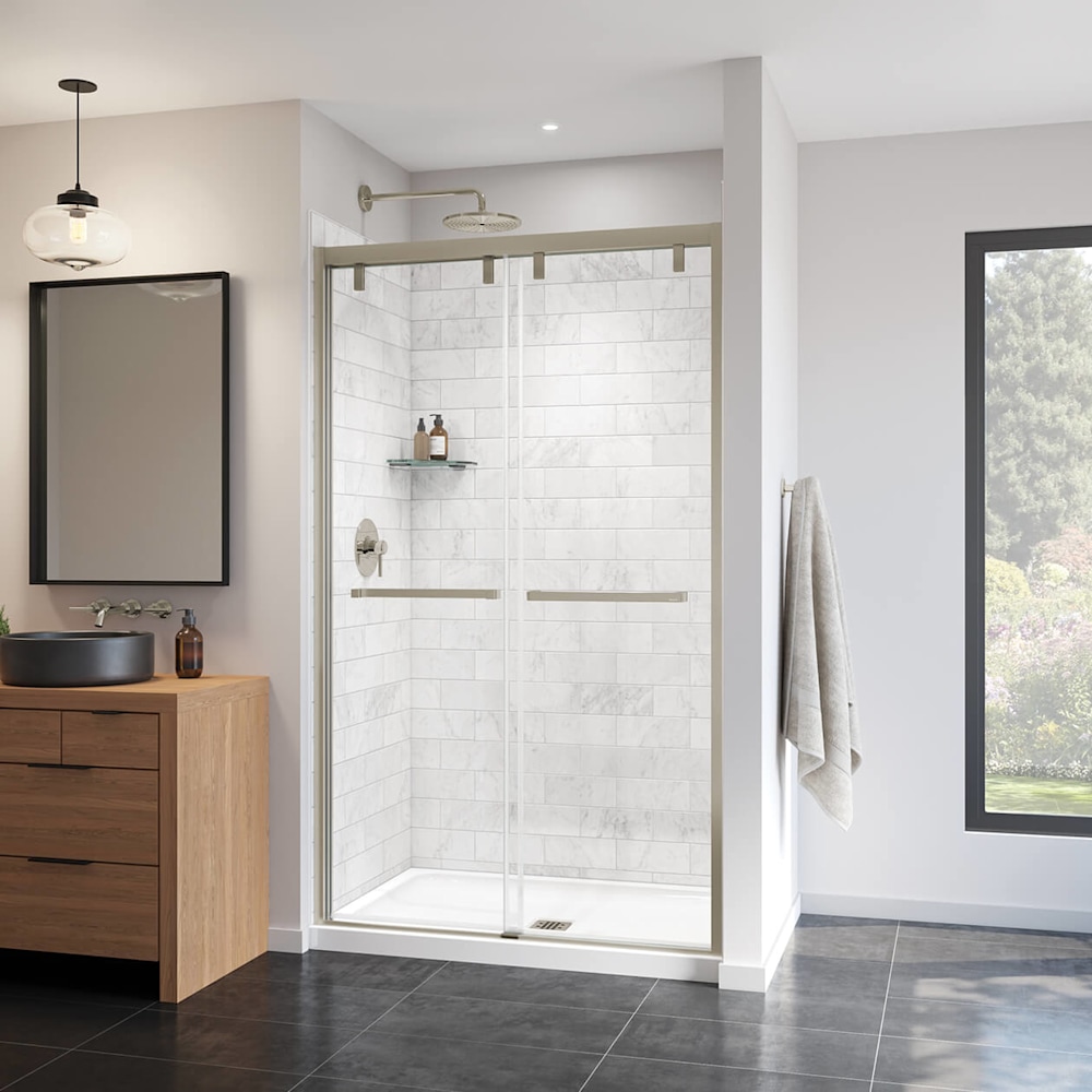 Uptown 44-47 x 76 in. 8 mm Bypass Shower Door for Alcove