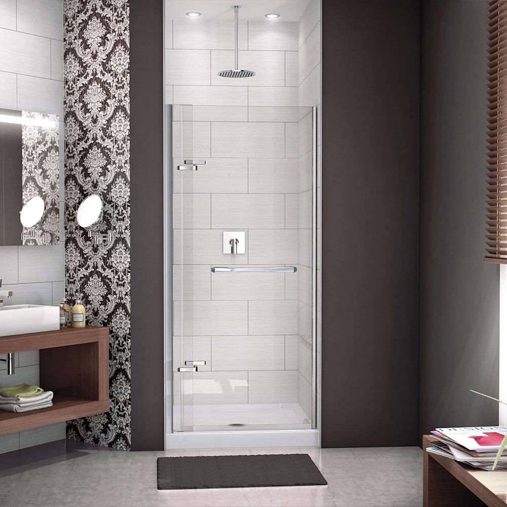 Reveal 71 32 ½-35 ½ x 71 ½ in. 8mm Pivot Shower Door for Alcove