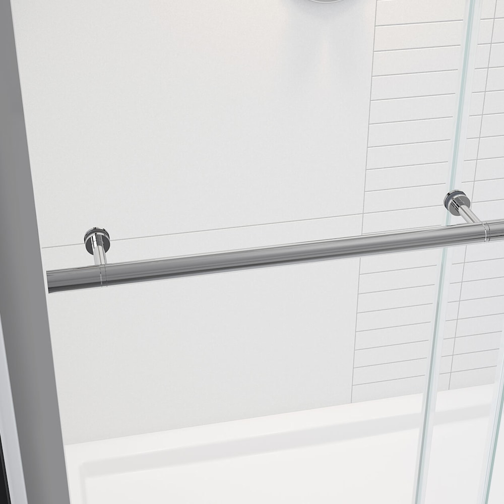 Vela 56 ½-59 x 78 ¾ in. 8mm Sliding Shower Door with Towel Bar for
