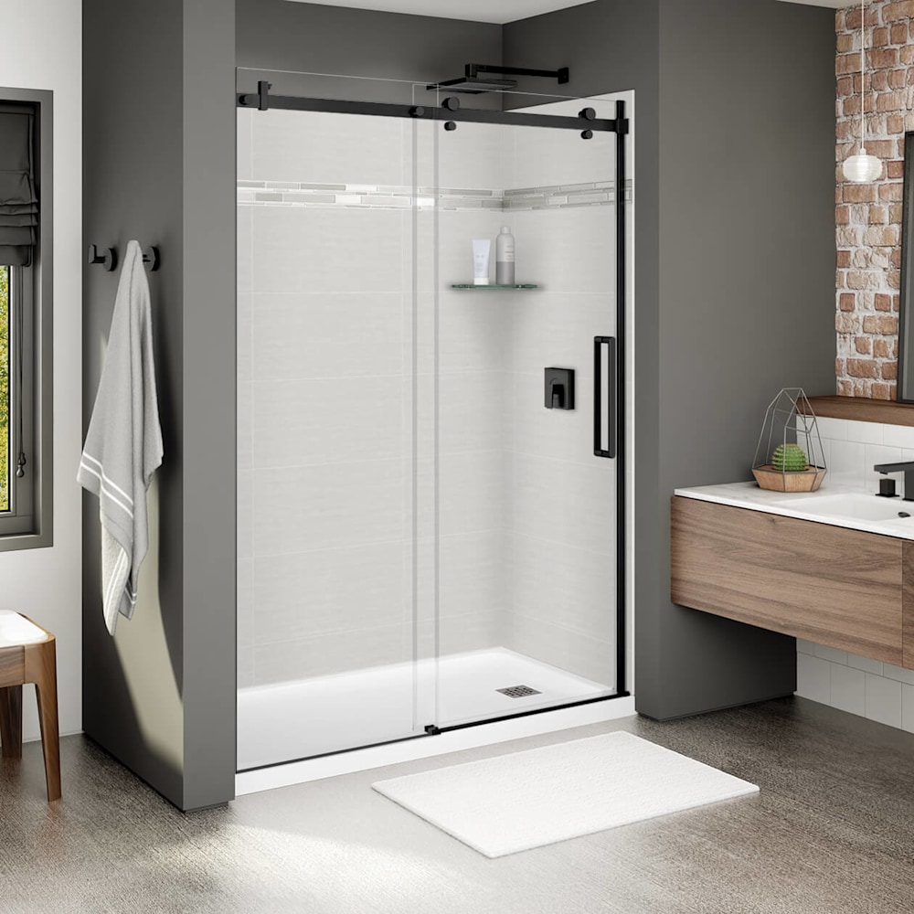 Halo 56 ½-59 x 78 ¾ in. 8mm Sliding Shower Door for Alcove