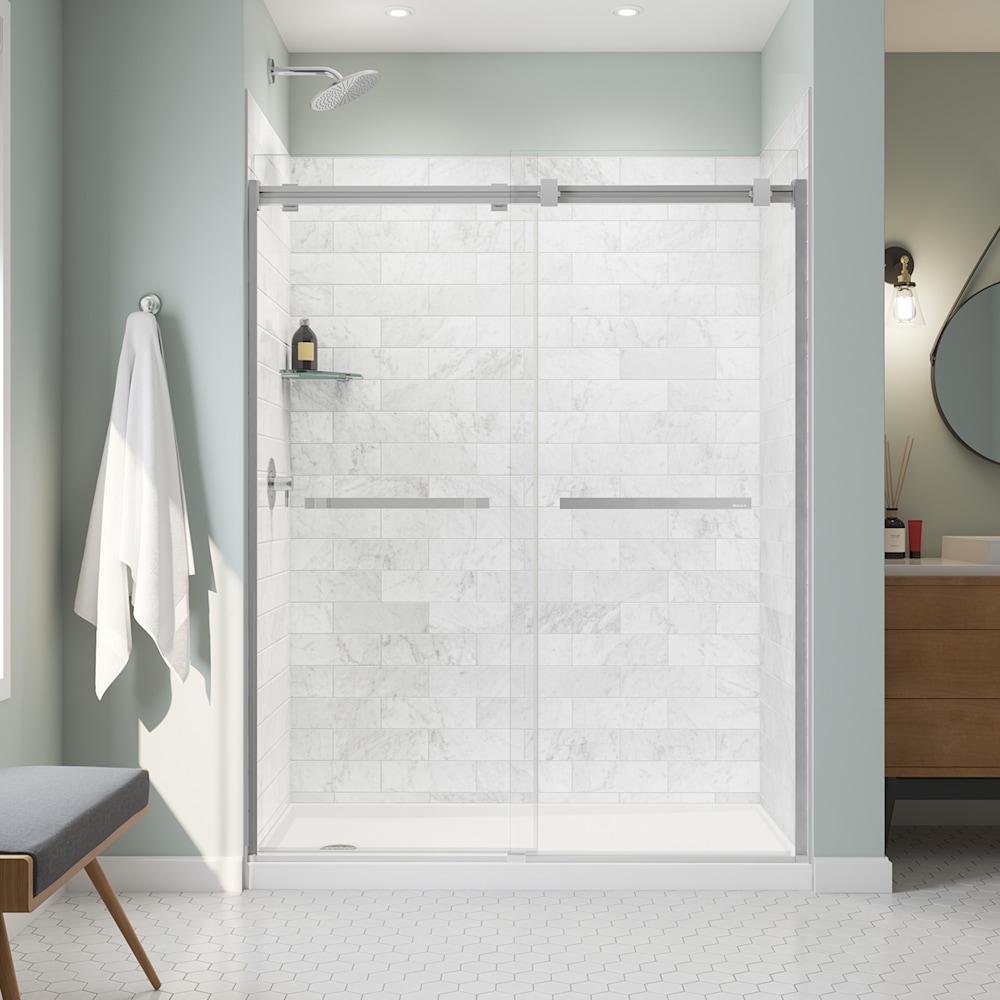 Highland 6032 AcrylX Alcove Shower Base with Right-Hand Drain in