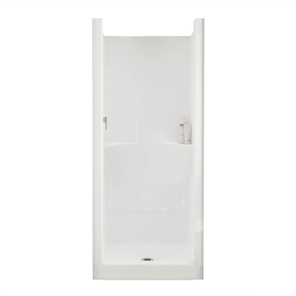 Jupiter F32 32 x 33 AcrylX Alcove Center Drain One-Piece Shower in