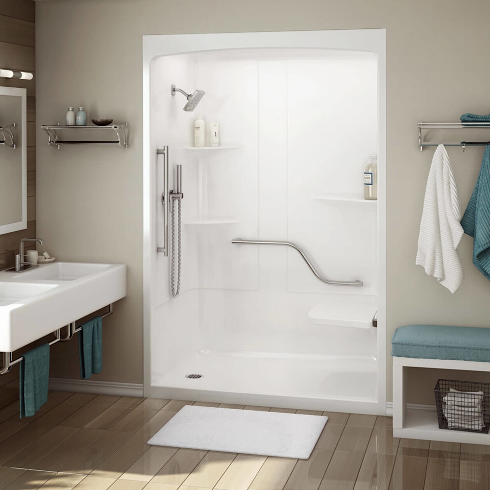 さわこ Allia SHR-6034 Acrylic Alcove Center Drain No Seat One-Piece