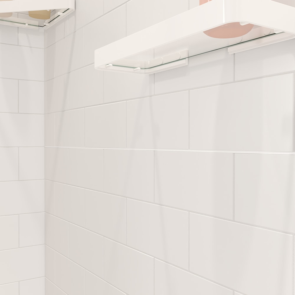 Versaline 48 in. Alcove Wall Kit - Subway in White | Wall, Maax