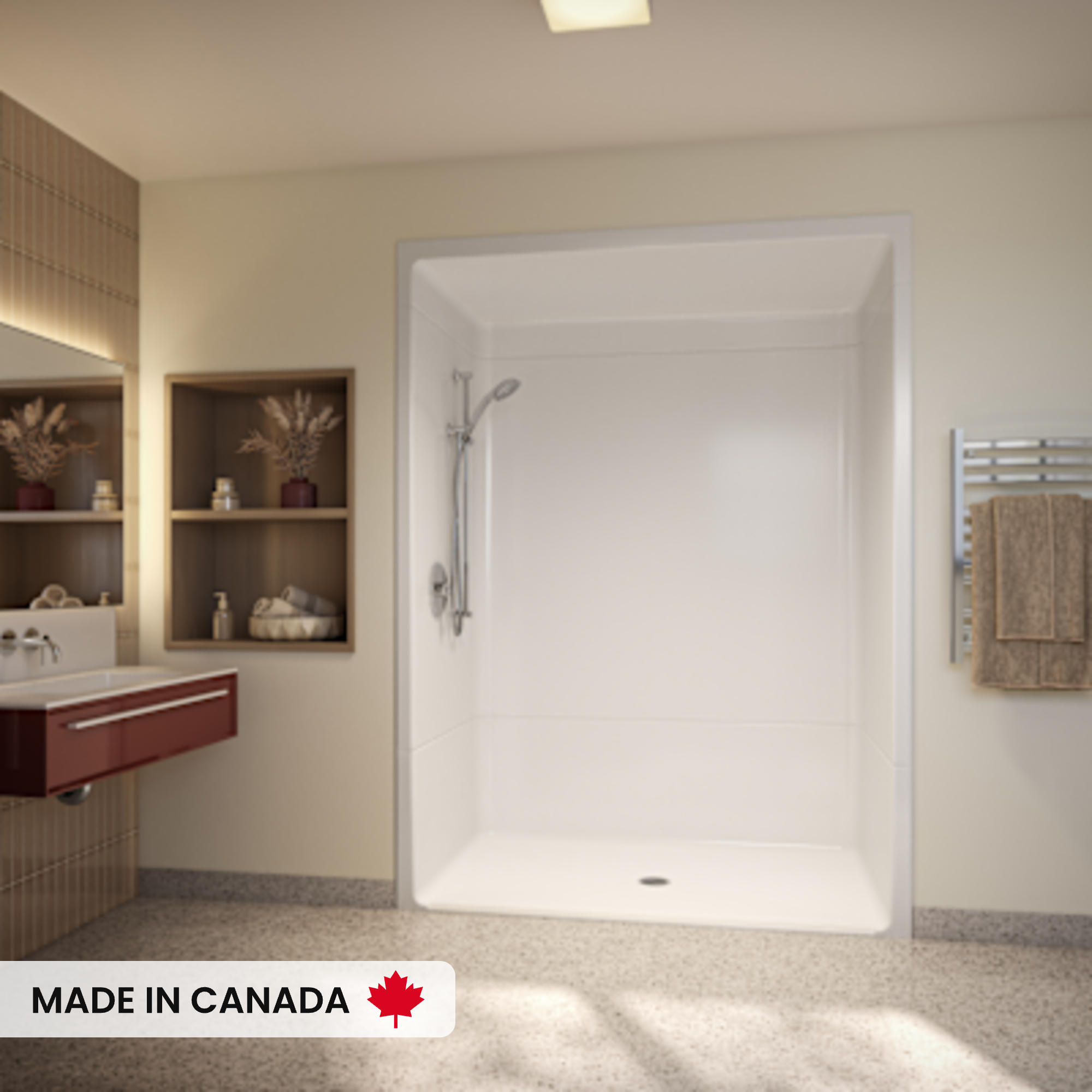 MAAX-OUTLOOK-SHOWER-BFS6036A-1PC-WHT-DECO