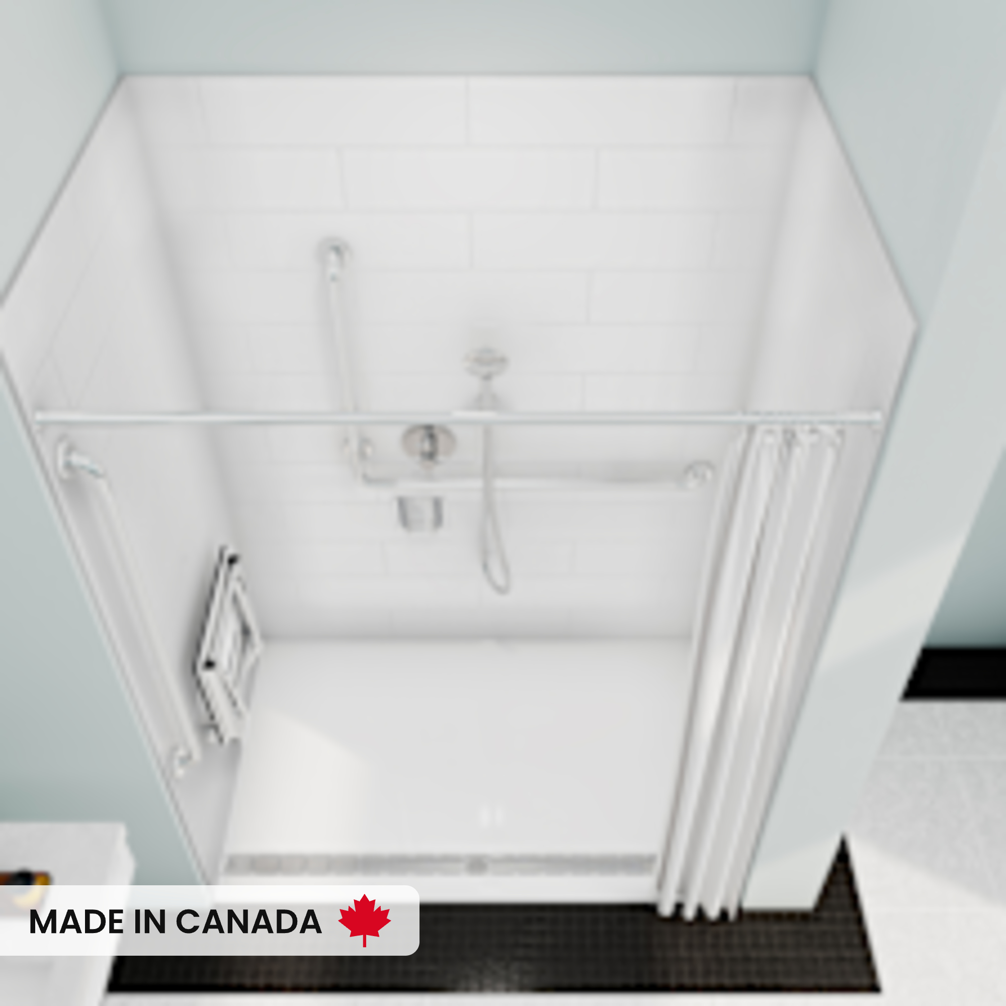 MAAX-ACOLYTE-141510-BASE-6238-TRENCH-DRAIN-WALL-KIT-RS781-WH-DECO-W-SEAT-UP-TOP