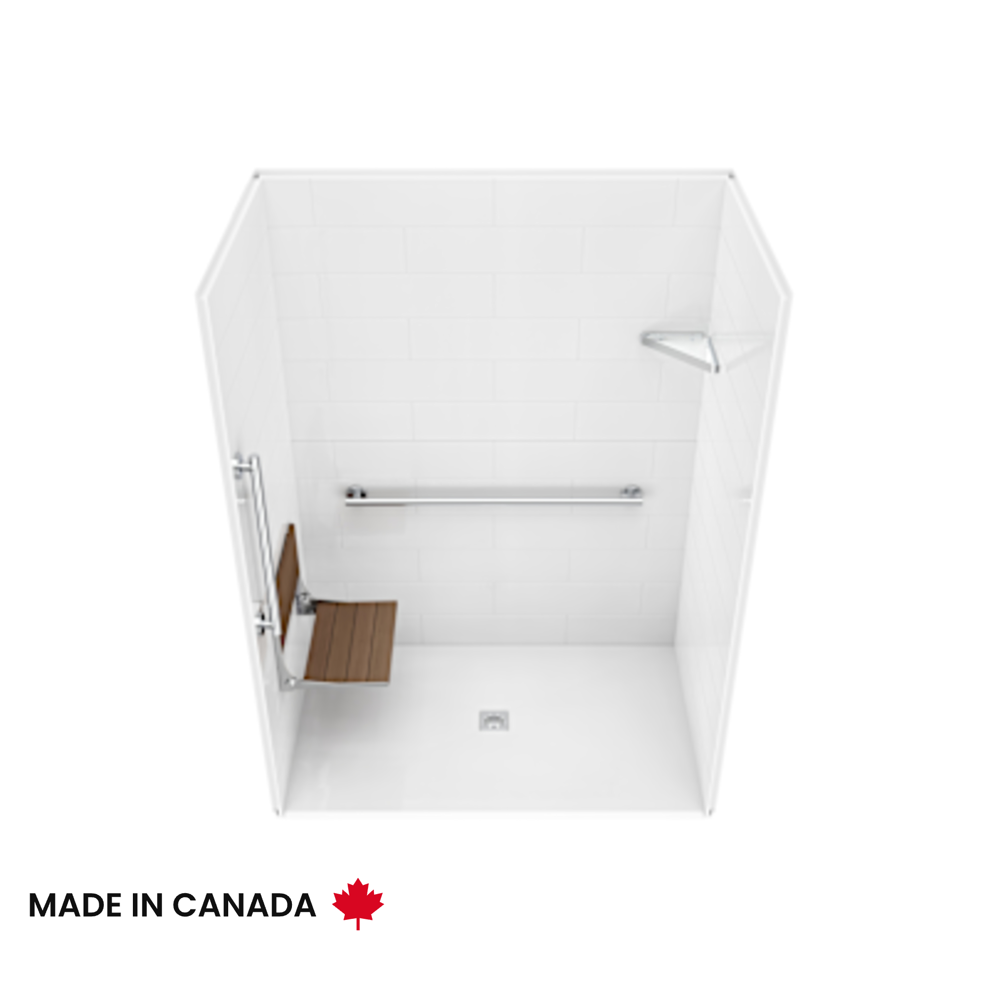 MAAX-ACOLYTE-107933-BASE-6238-PREMIUM-CH-CENTER-DRAIN-WALL-KIT-CROP-TOP