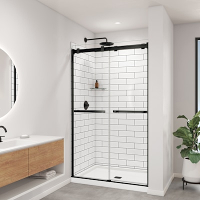 Utile 4836 Composite Direct-to-Stud Three-Piece Alcove Shower Wall