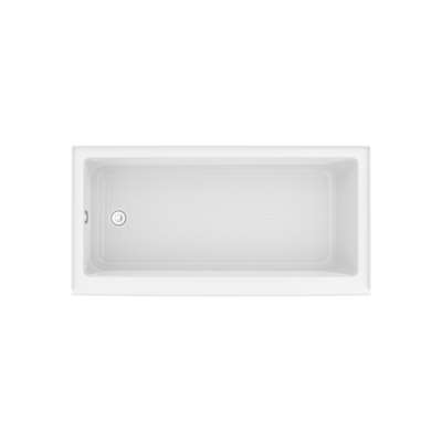Rubix Access 6030 AFR Acrylic Alcove Left-Hand Drain Bathtub in