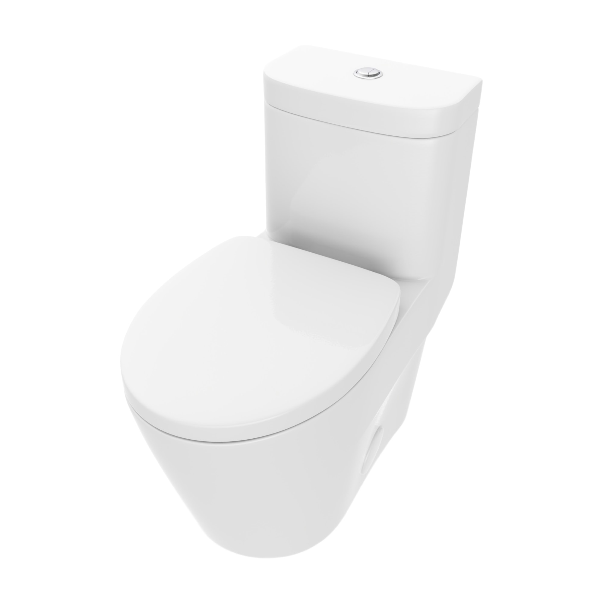 Zen 4.1/6L Dual Flush Elongated One-Piece Toilet in White