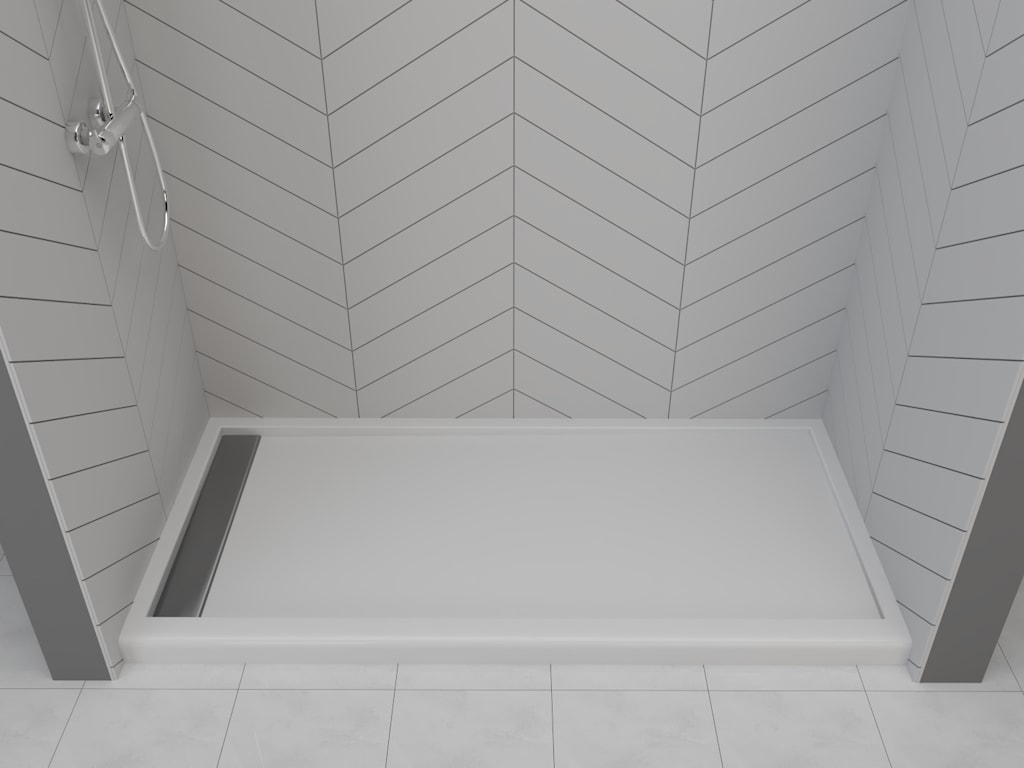 Cast Marble Shower Base - 72x34 TD 4in