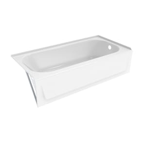 Nextile Alcove Tub Shower Kit 30 in. W x 60 in. L x 74.5 in. H with BootzCast Bathtub with Right Hand Drain in White