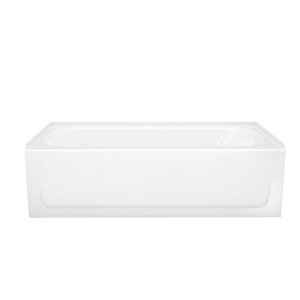 Nextile Alcove Tub Shower Kit 30 in. W x 60 in. L x 76.5 in. H with Maui Bathtub with Left Hand Drain in White