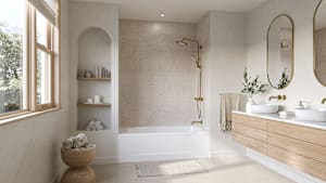 Cambridge Americast by Bootz 60 x 32 Alcove Bathtub - Right Hand Drain in White