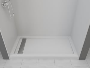 IMI's 60×30 8" Trench Drain Shower Base