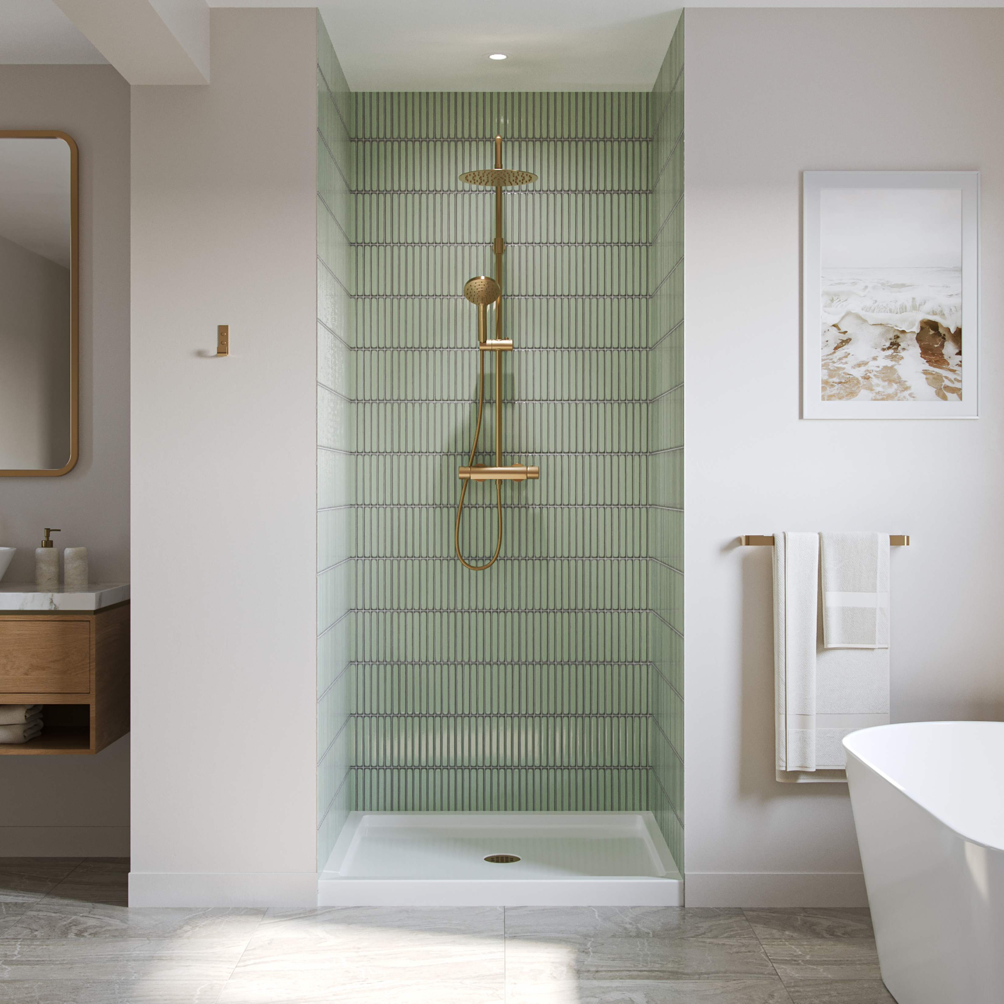 AQUATIC-SB4236P-PROLINE-SHOWER-BASE-DECOR