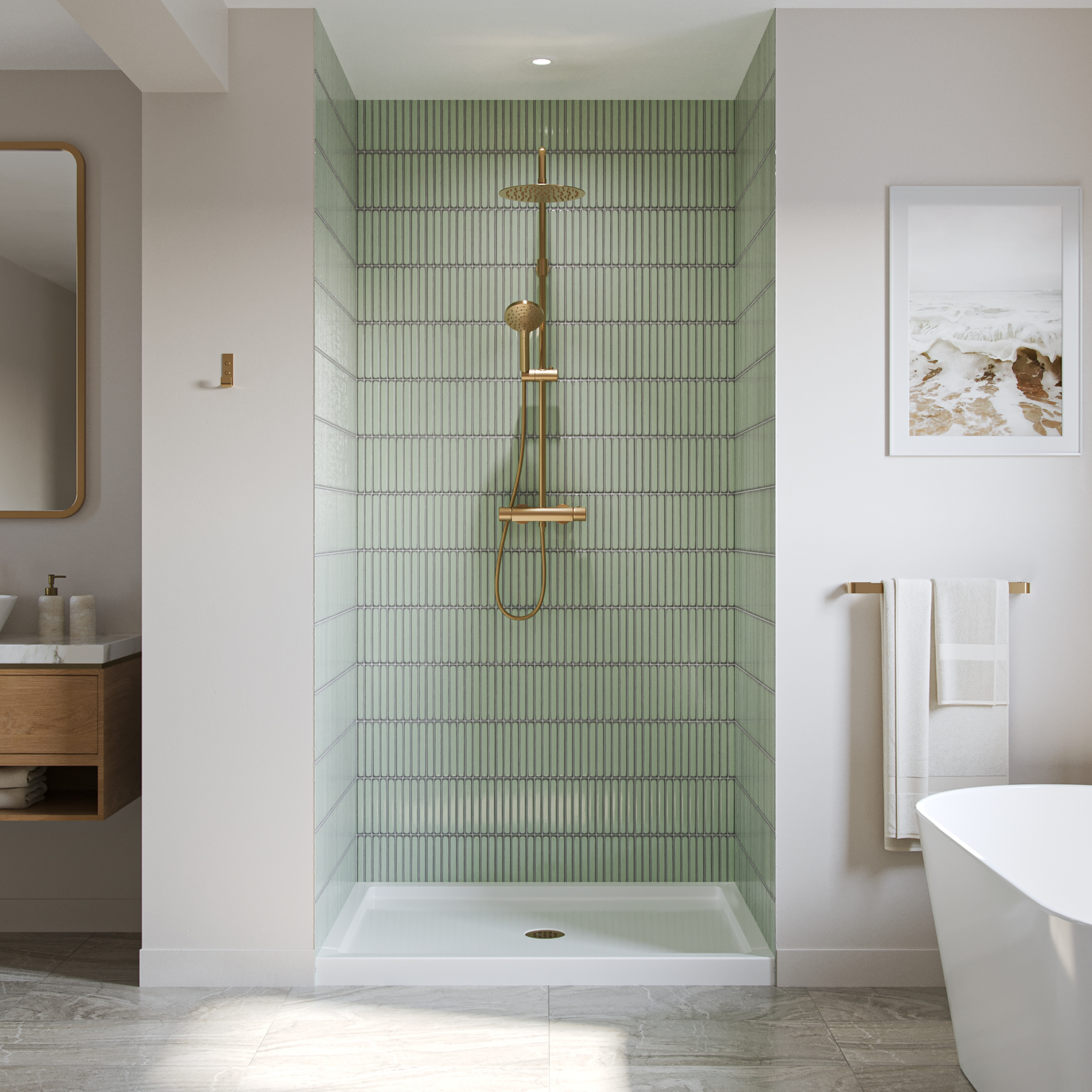 AQUATIC-SB4836P-PROLINE-SHOWER-BASE-DECOR