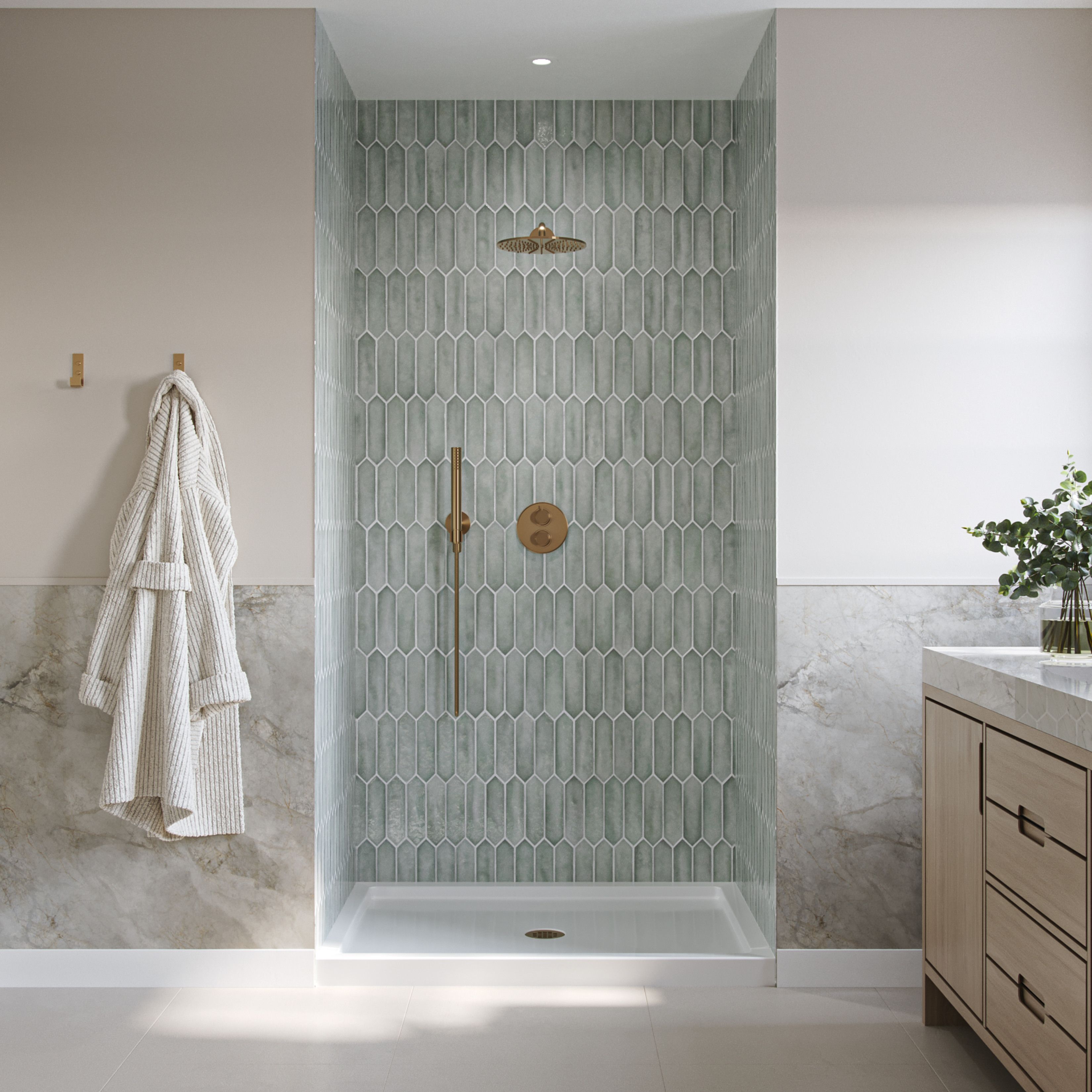 Halo Pro 44 ½-47 x 78 ¾ in. 8 mm Sliding Shower Door with Towel