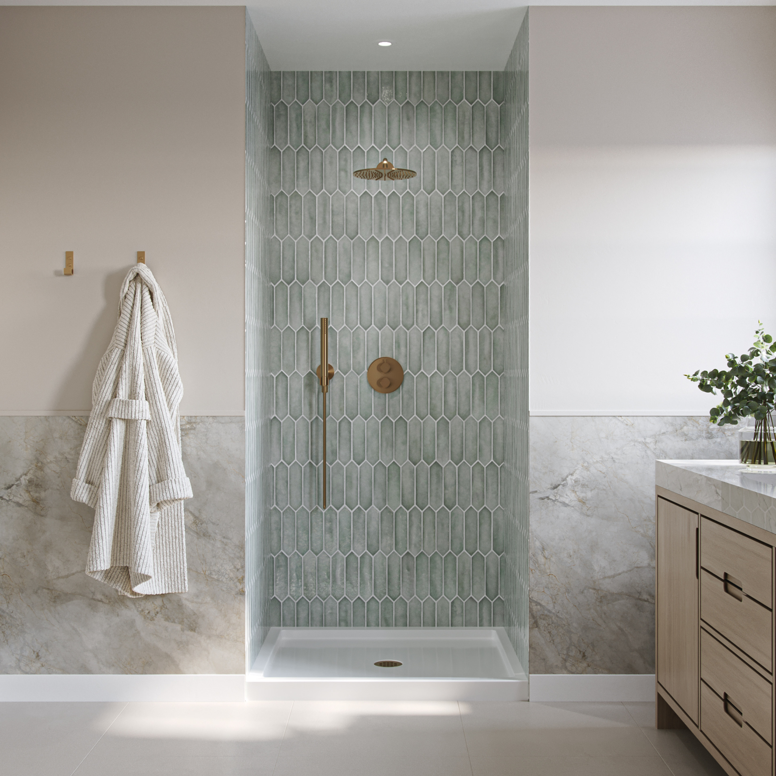 Kameleon SC 40-44 x 71 in. 6 mm Bypass Shower Door for Alcove