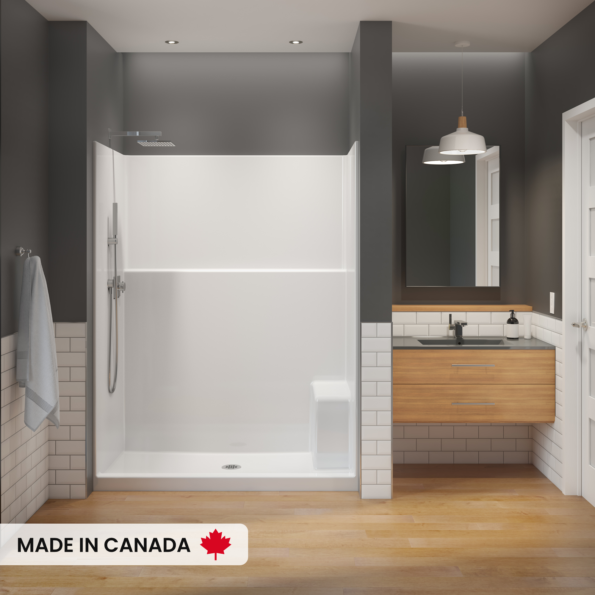 MAAX-SHOWER-SS3260-WHT-DECO