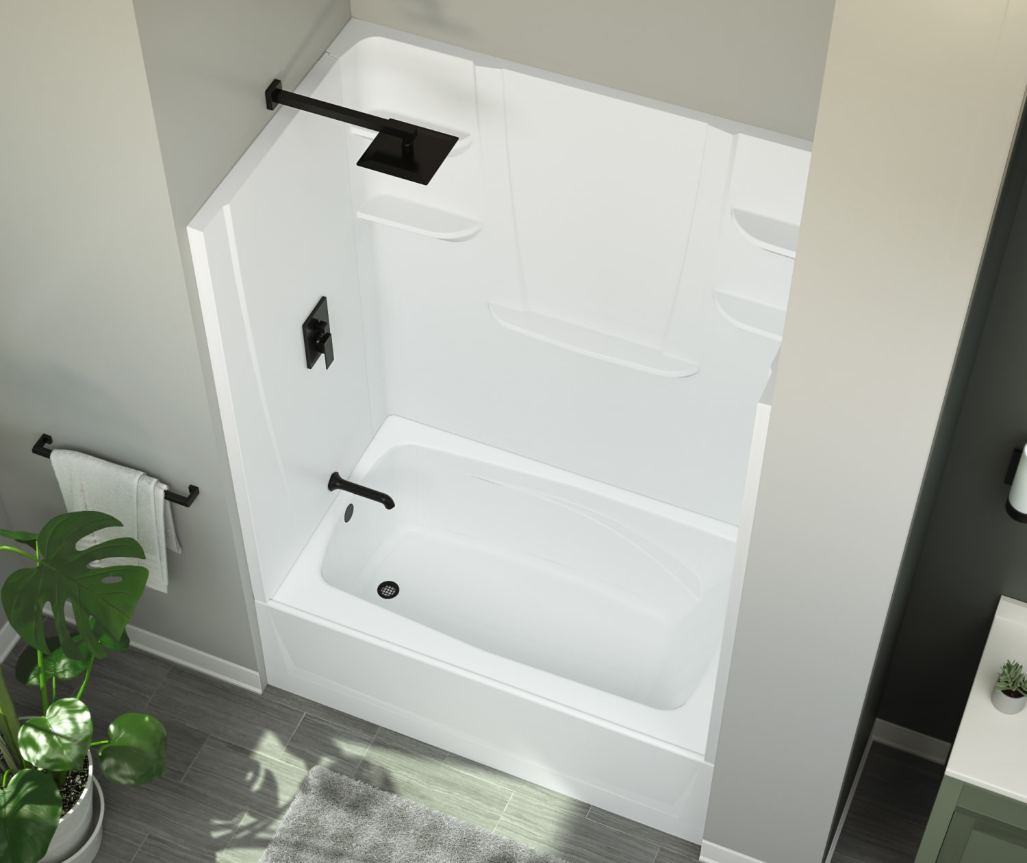 SWAN-VERITEK-PRO-VP6036CTSR-TUB-SHOWER-KIT-PANO-TOP