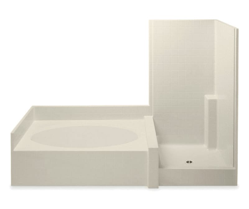 DARSEY 10242 102 x 42 AcrylX Alcove Left-Hand Drain Tub