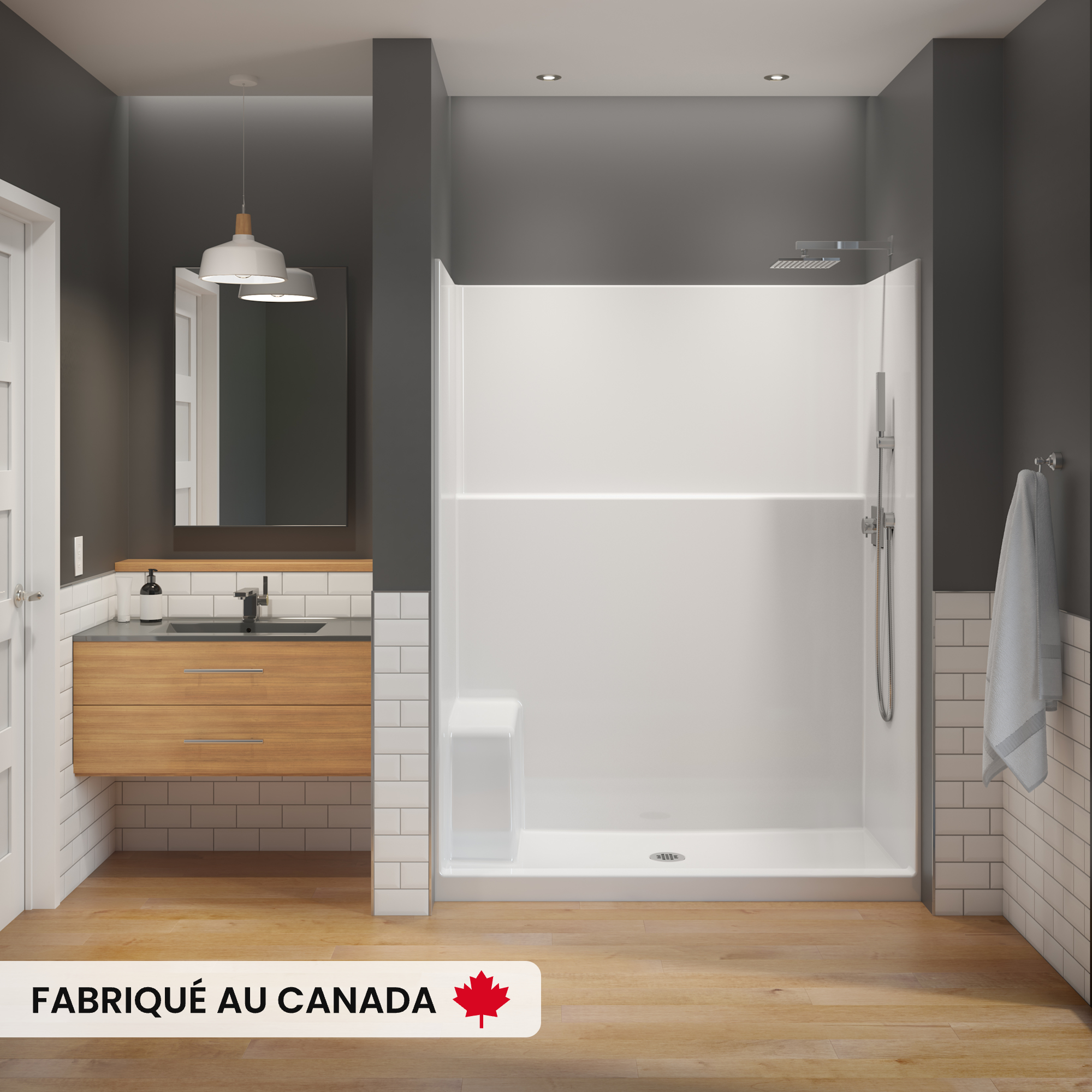 MAAX-SHOWER-SS3260-WHT-DECO