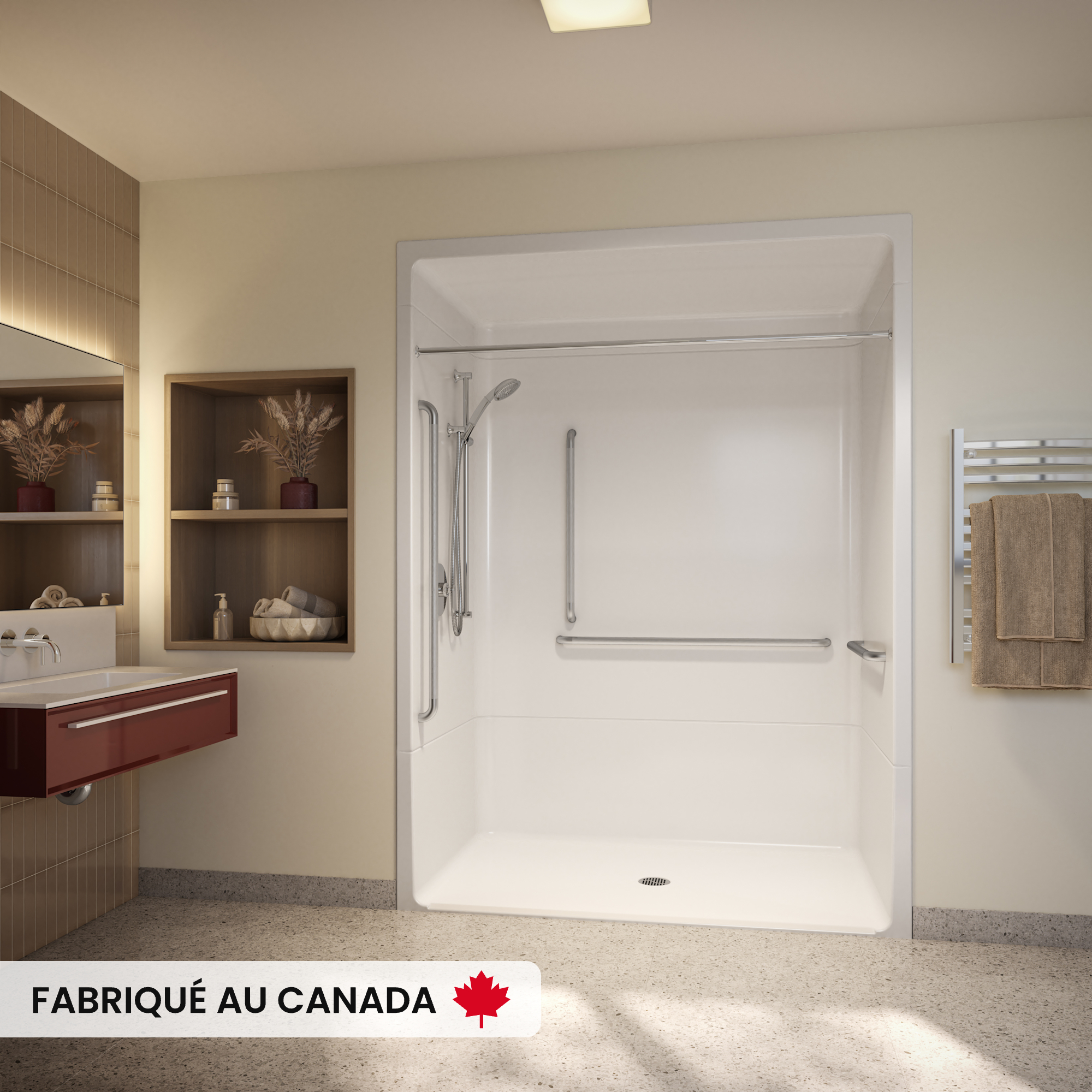 MAAX-OUTLOOK-SHOWER-BFS6036A-1PC-CSA-WHT-DECO