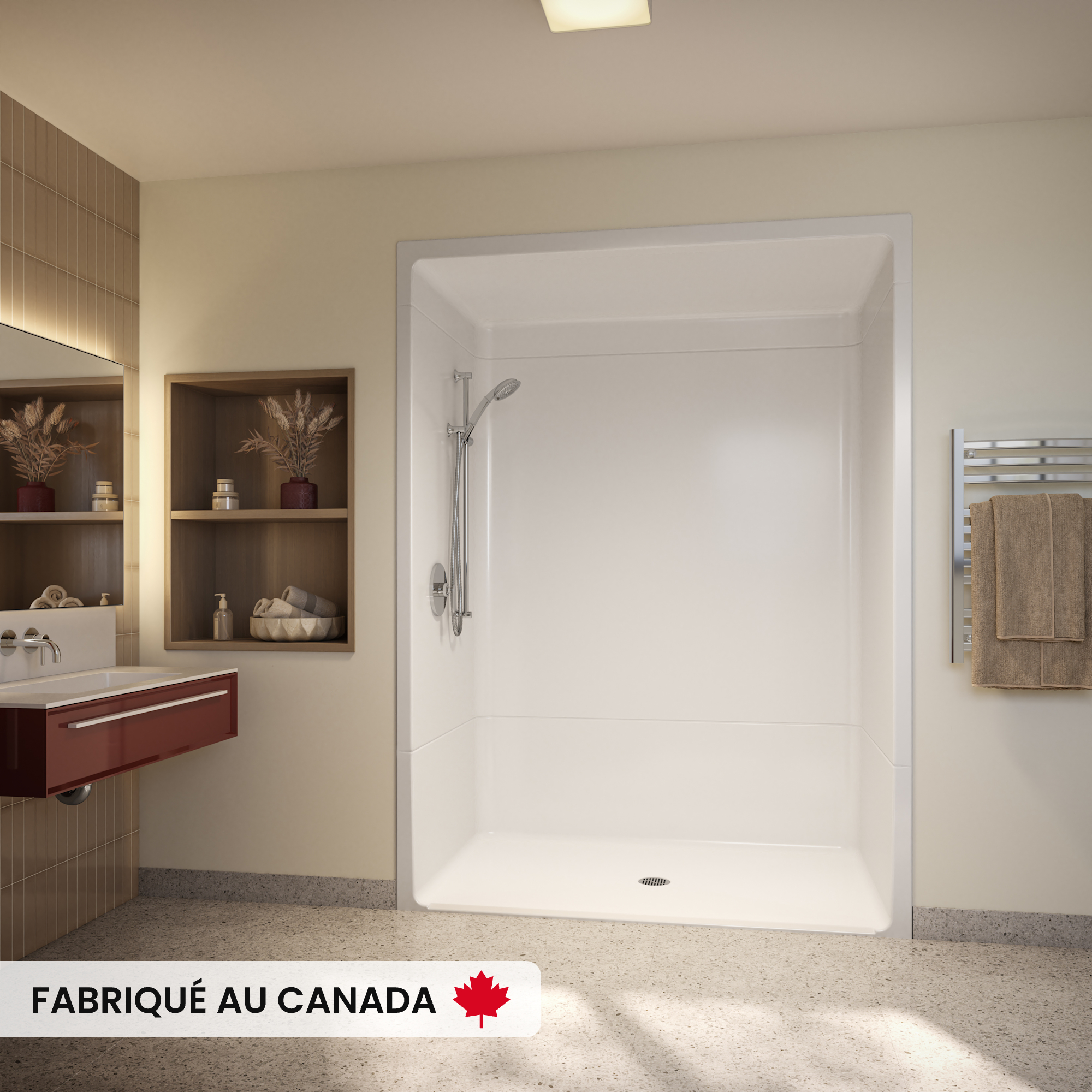 MAAX-OUTLOOK-SHOWER-BFS6036A-1PC-WHT-DECO