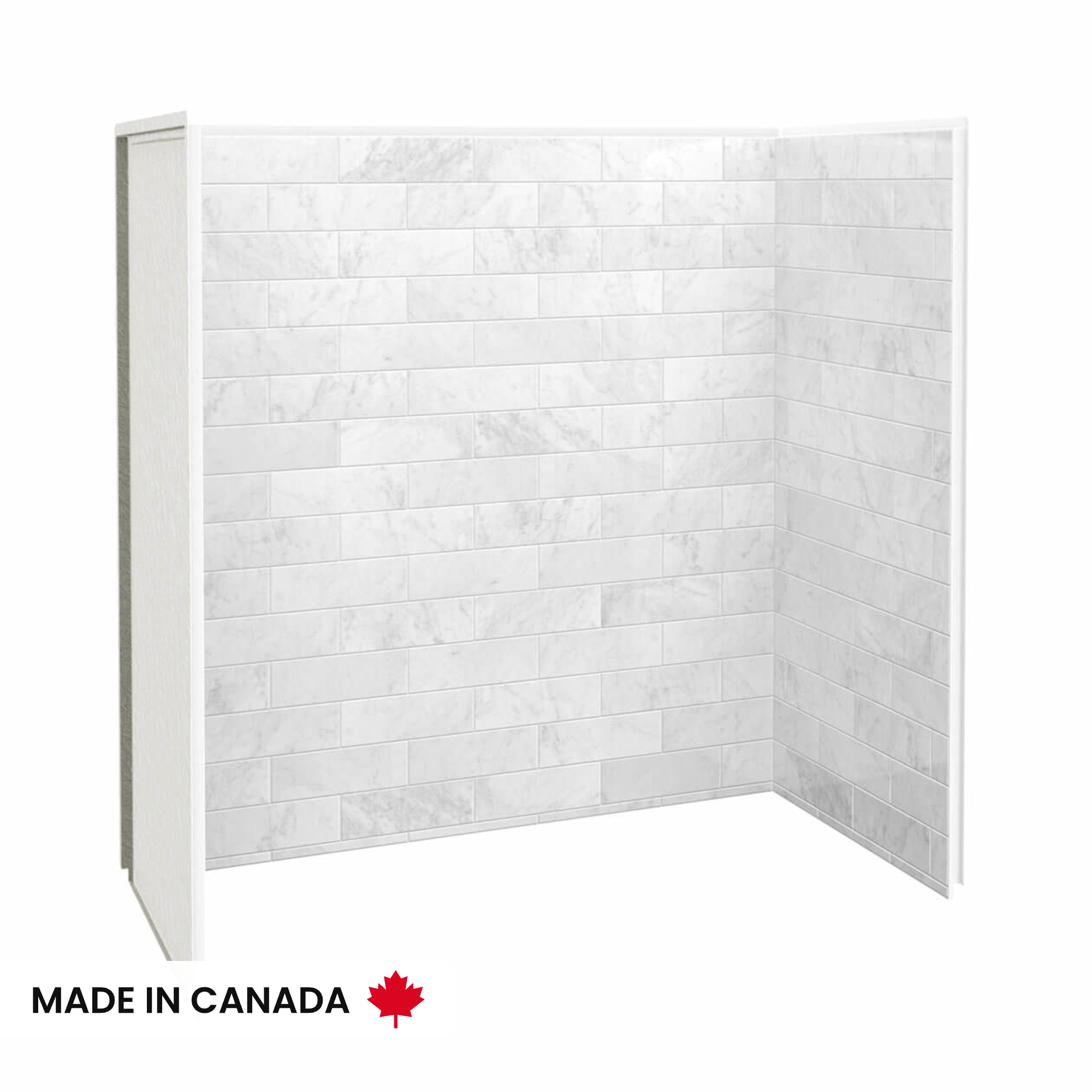 Utile 6032 Composite Direct-to-Stud Three-Piece Tub Wall Kit