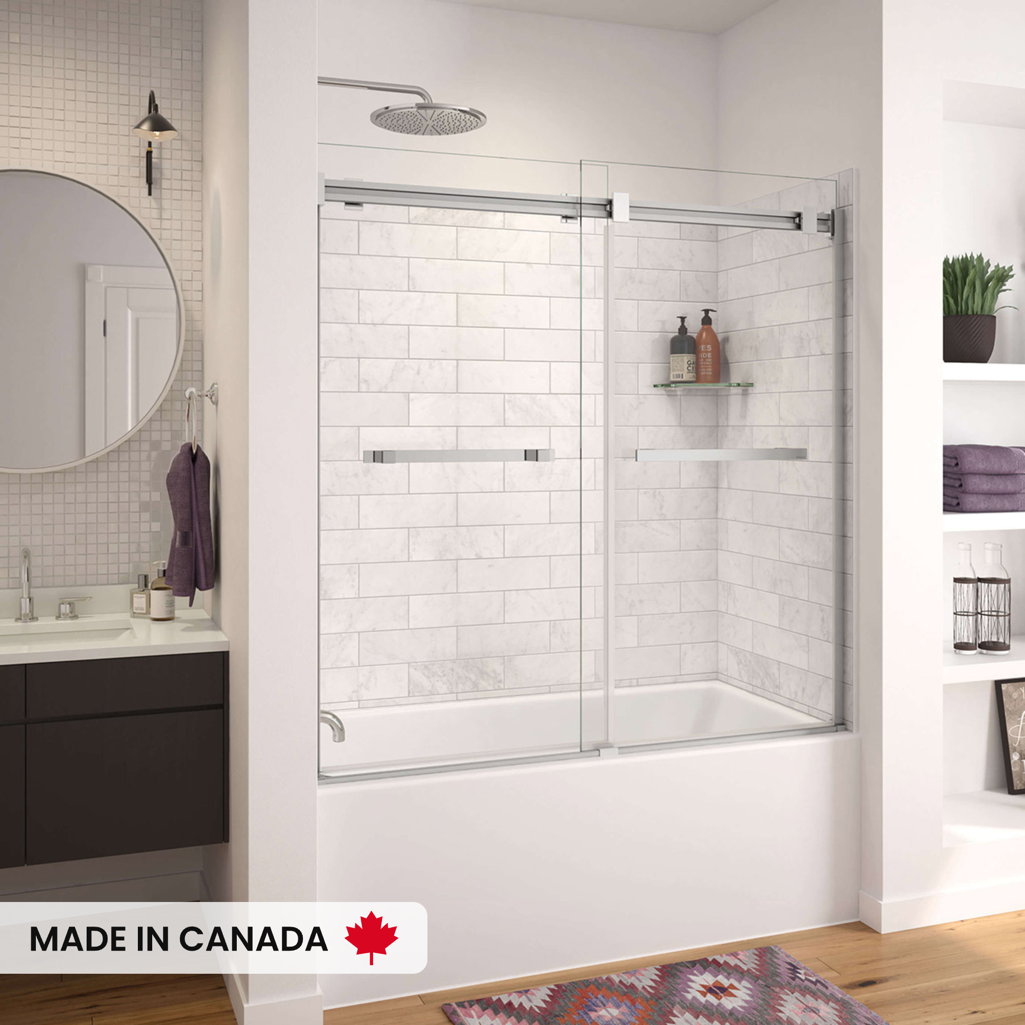 Utile 6032 Composite Direct-to-Stud Three-Piece Tub Wall Kit